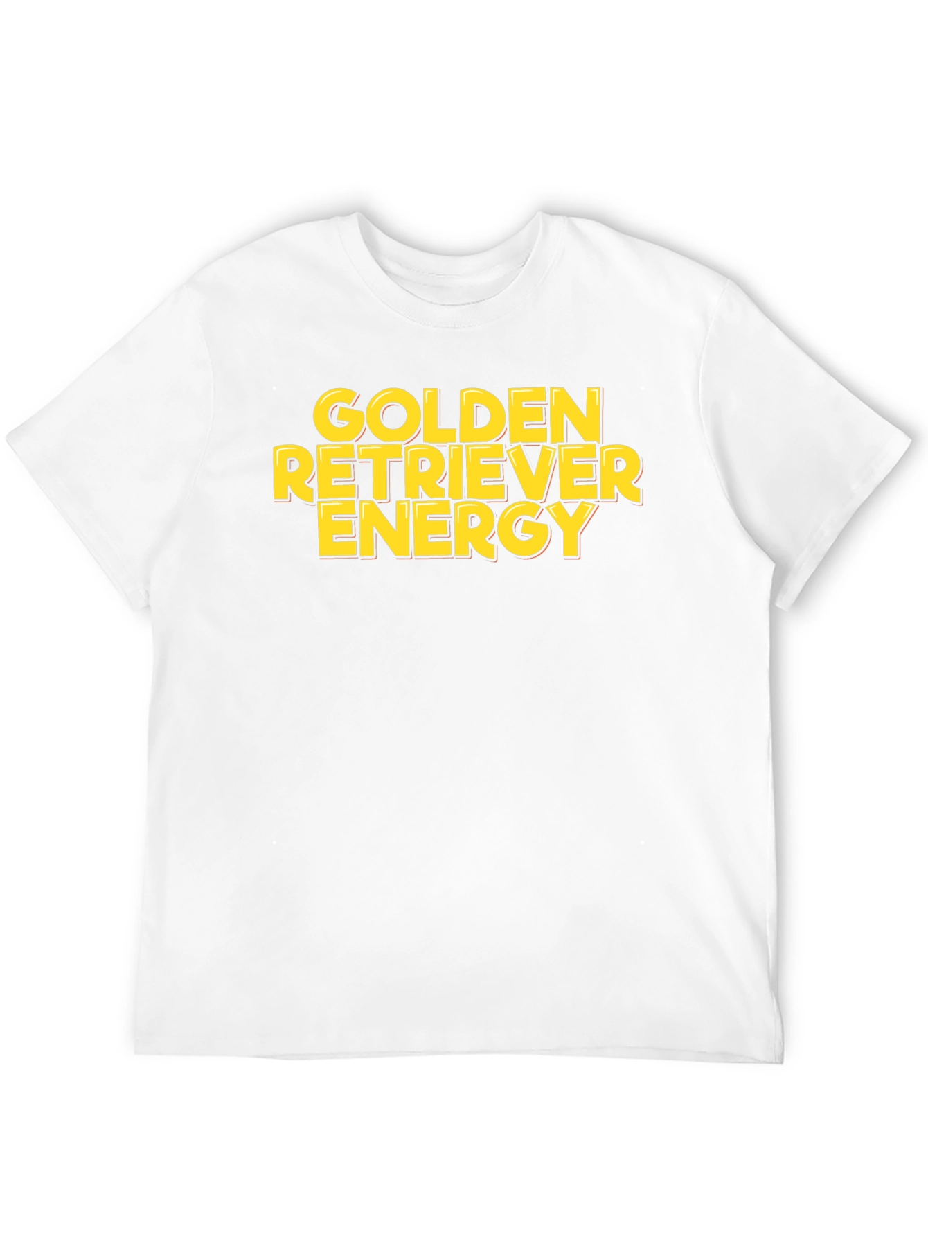 Golden Retriever Energy Black T-Shirt