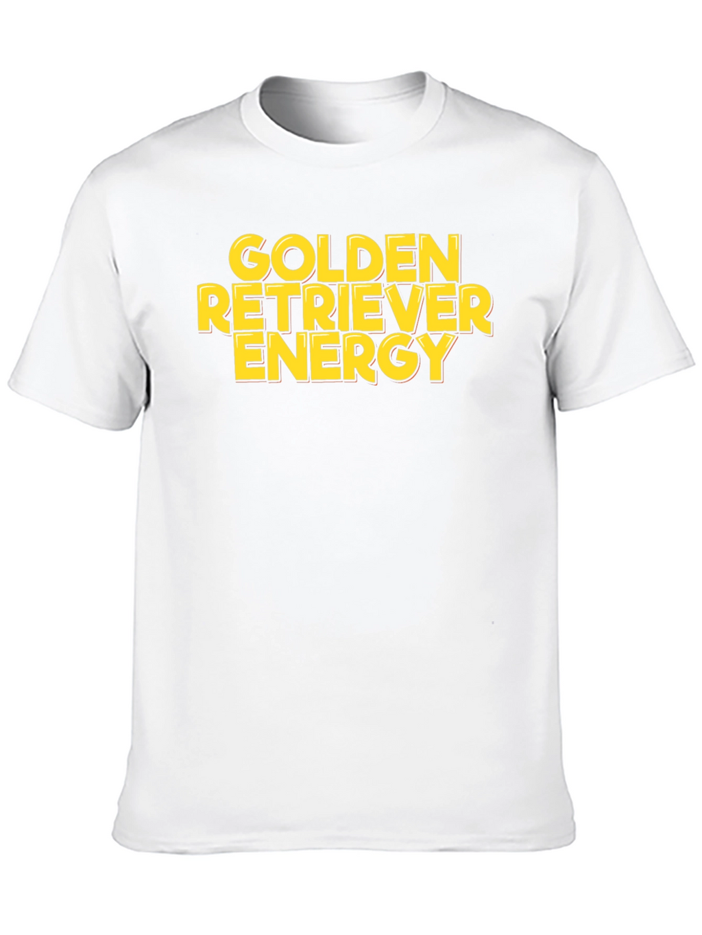 Golden Retriever Energy Black T-Shirt