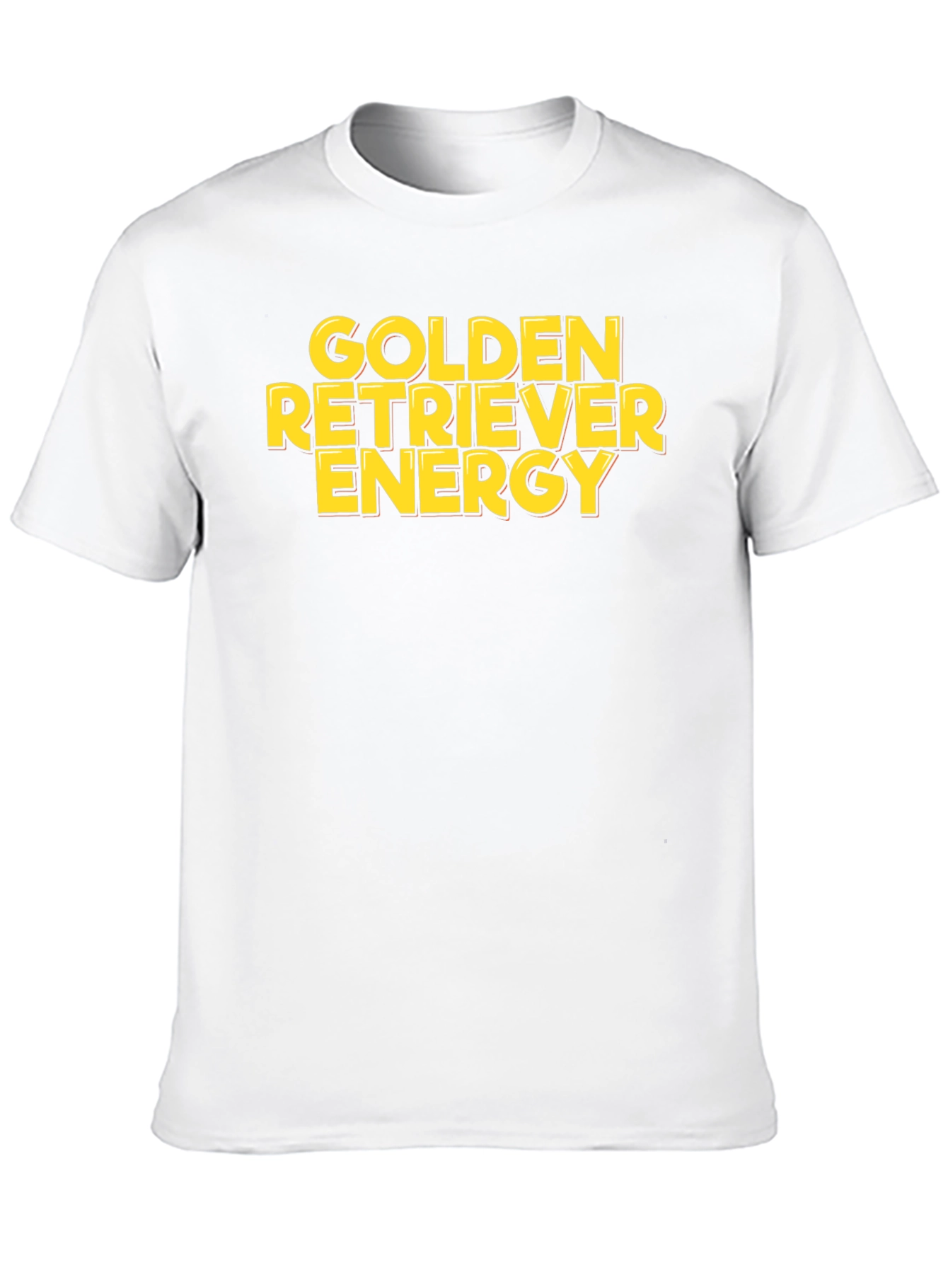 Golden Retriever Energy Black T-Shirt