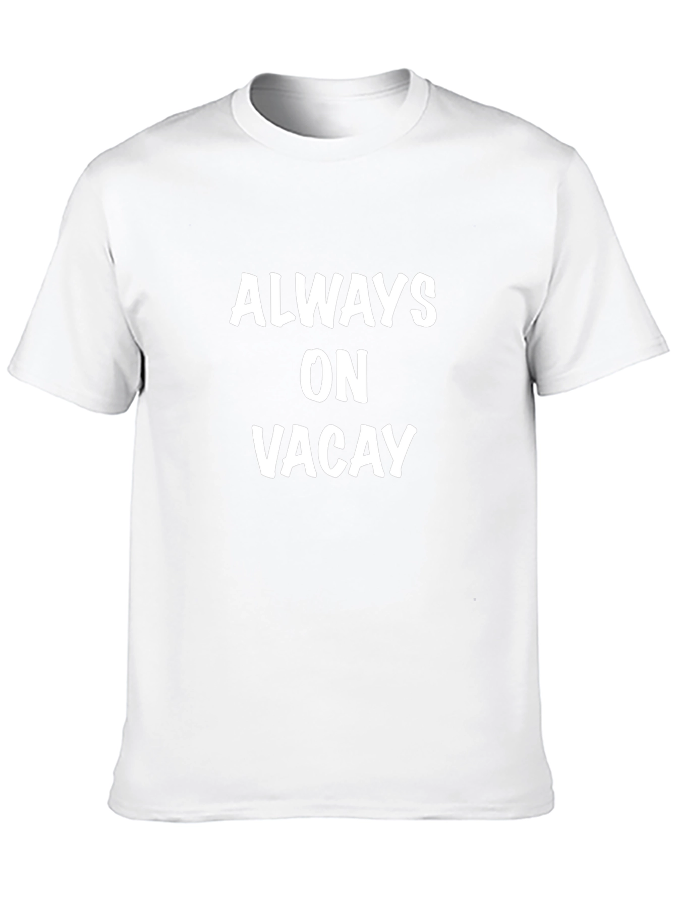 Always On Vacay Black Graphic T-Shirt