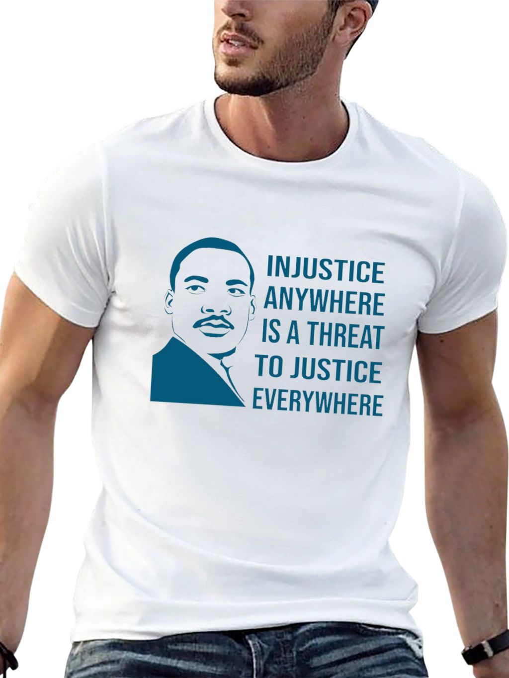 MLK Jr. Injustice Quote Graphic Tee