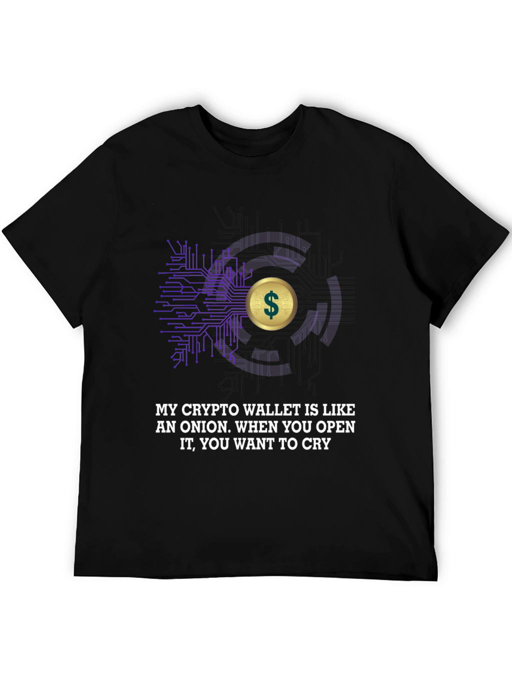 Crypto Wallet T-Shirt - Onion Humor Tee