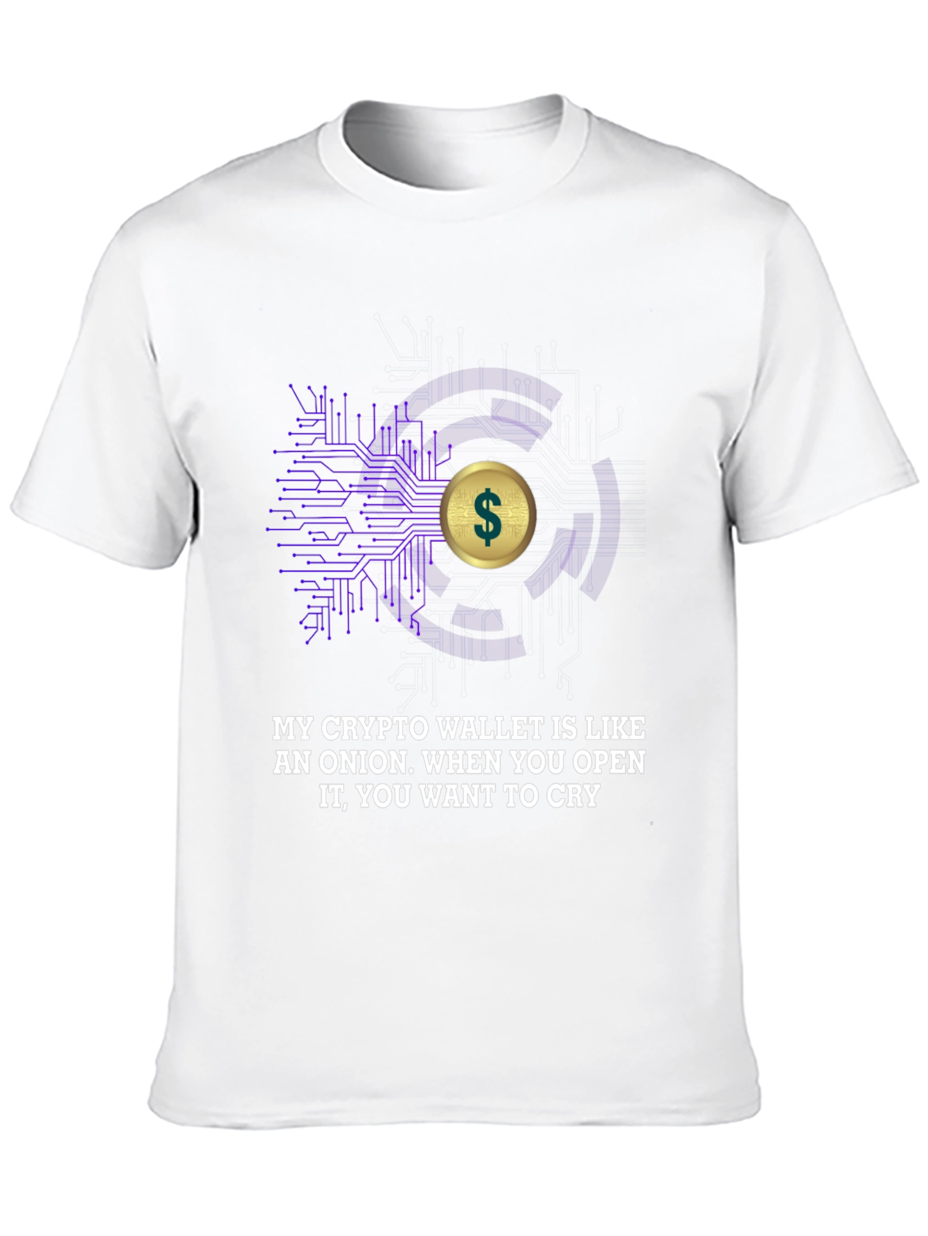 Crypto Wallet T-Shirt - Onion Humor Tee
