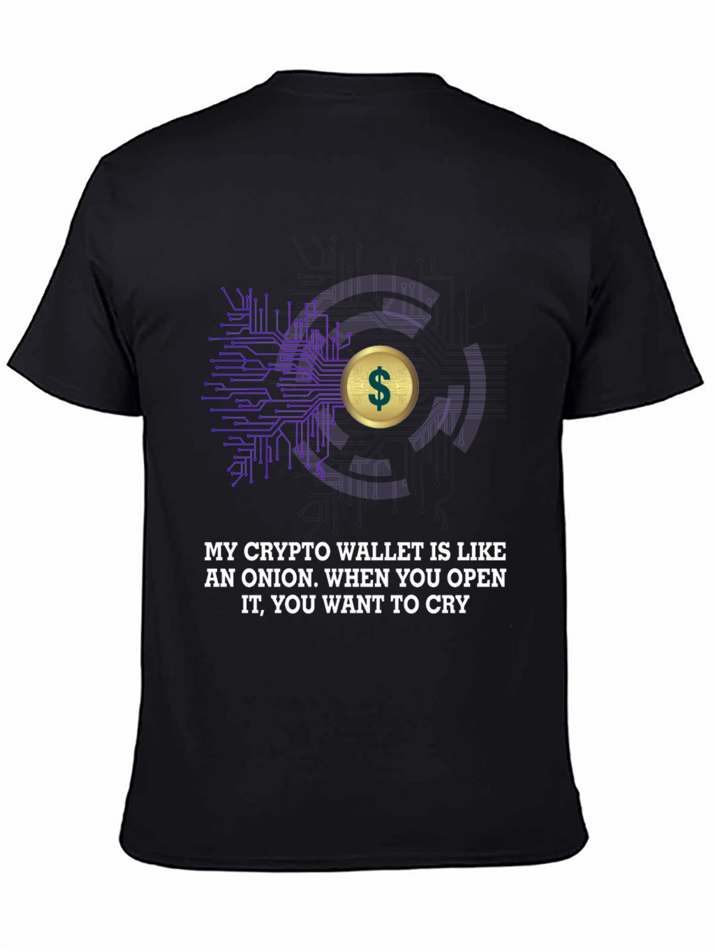Crypto Wallet T-Shirt - Onion Humor Tee