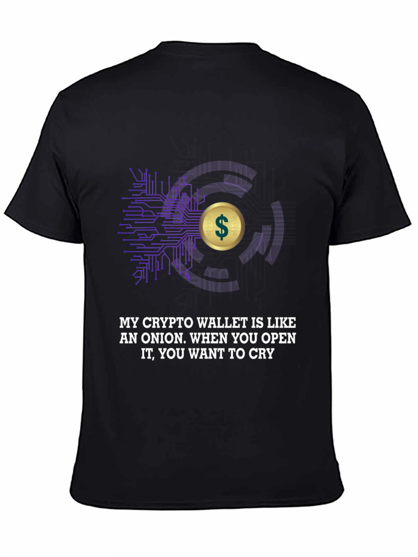 Crypto Wallet T-Shirt - Onion Humor Tee