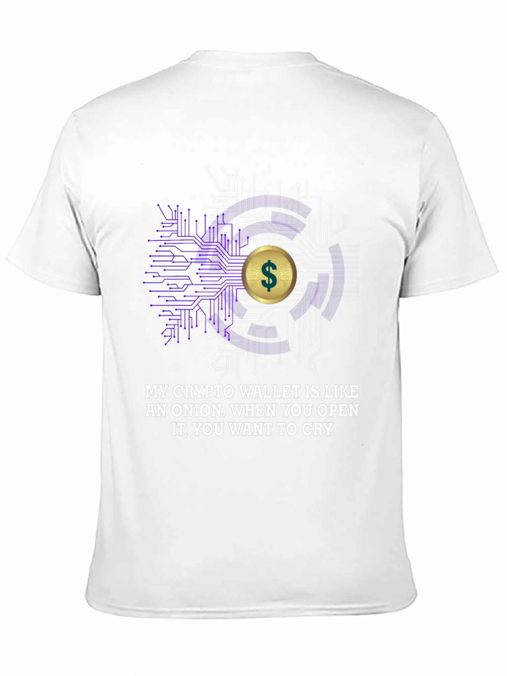 Crypto Wallet T-Shirt - Onion Humor Tee