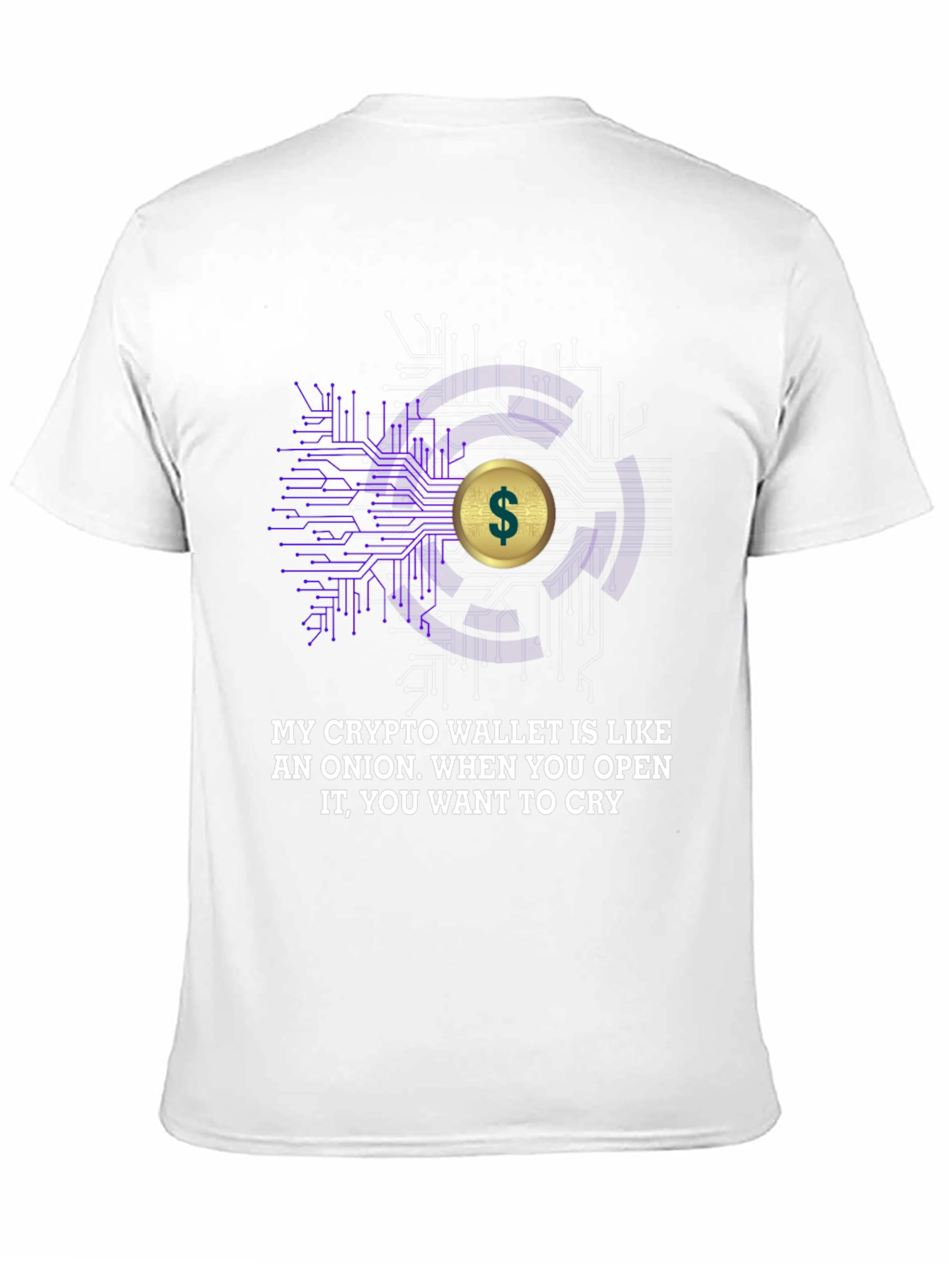 Crypto Wallet T-Shirt - Onion Humor Tee