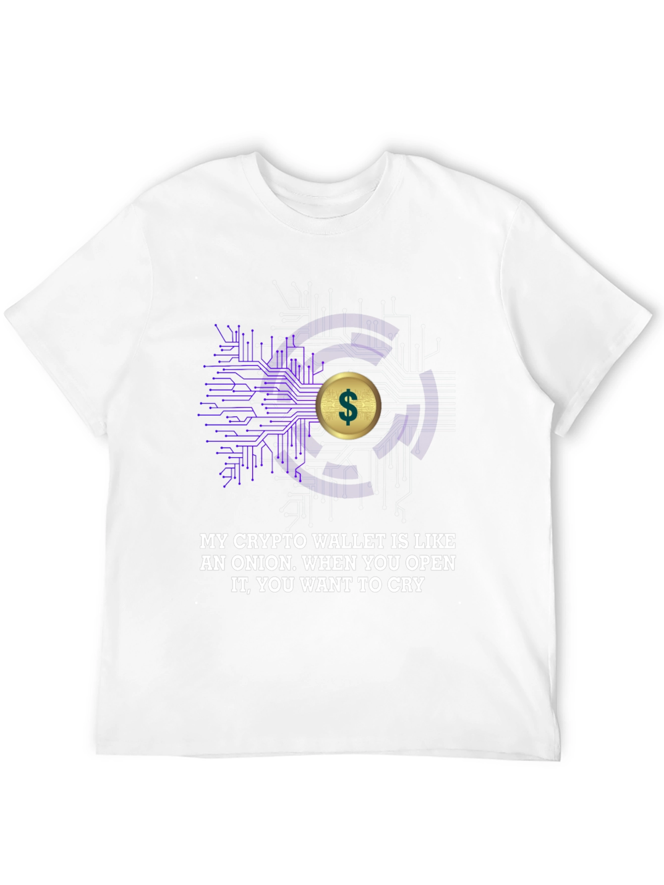 Crypto Wallet T-Shirt - Onion Humor Tee
