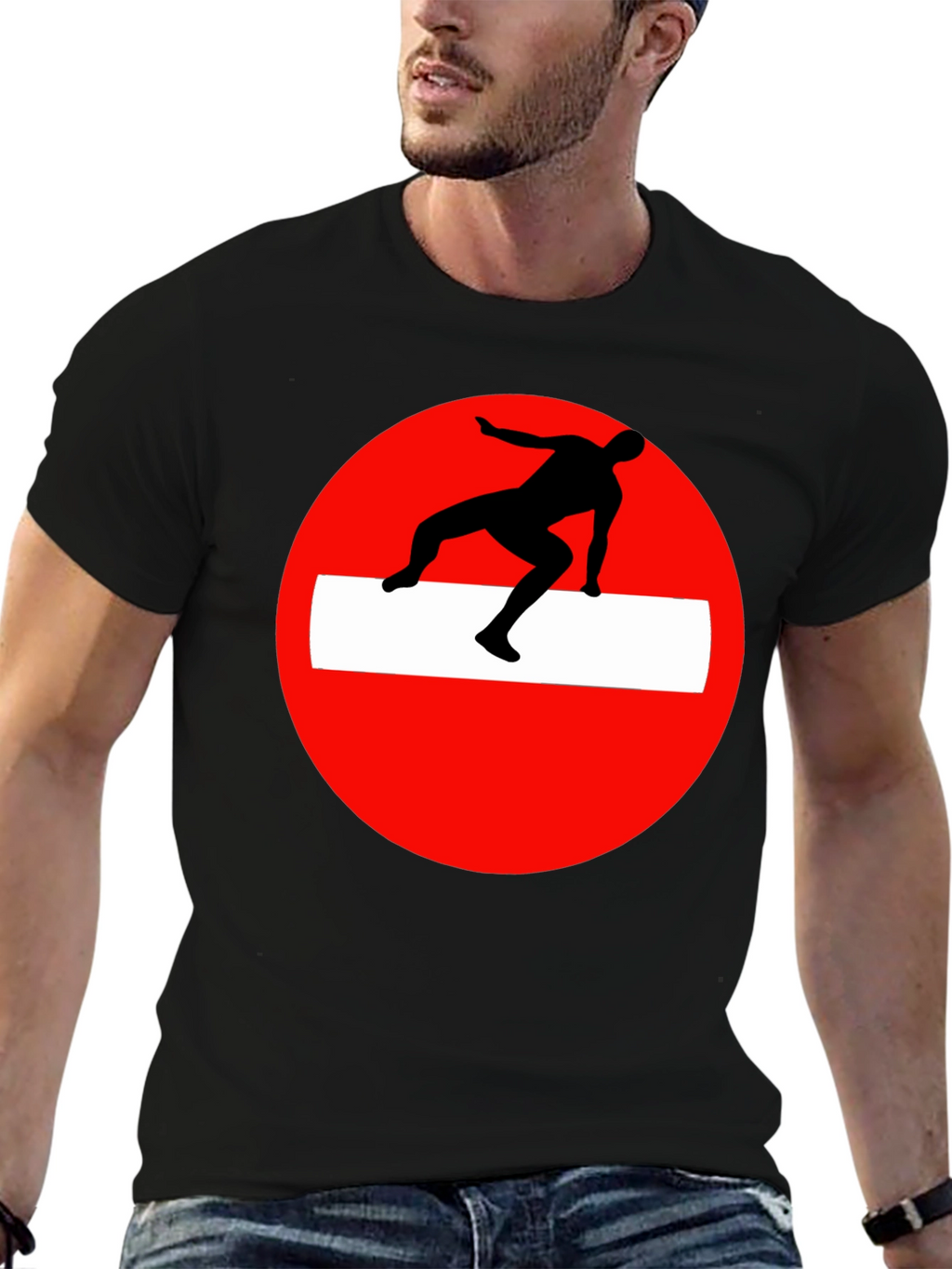 Parkour Obstacle Black Tee