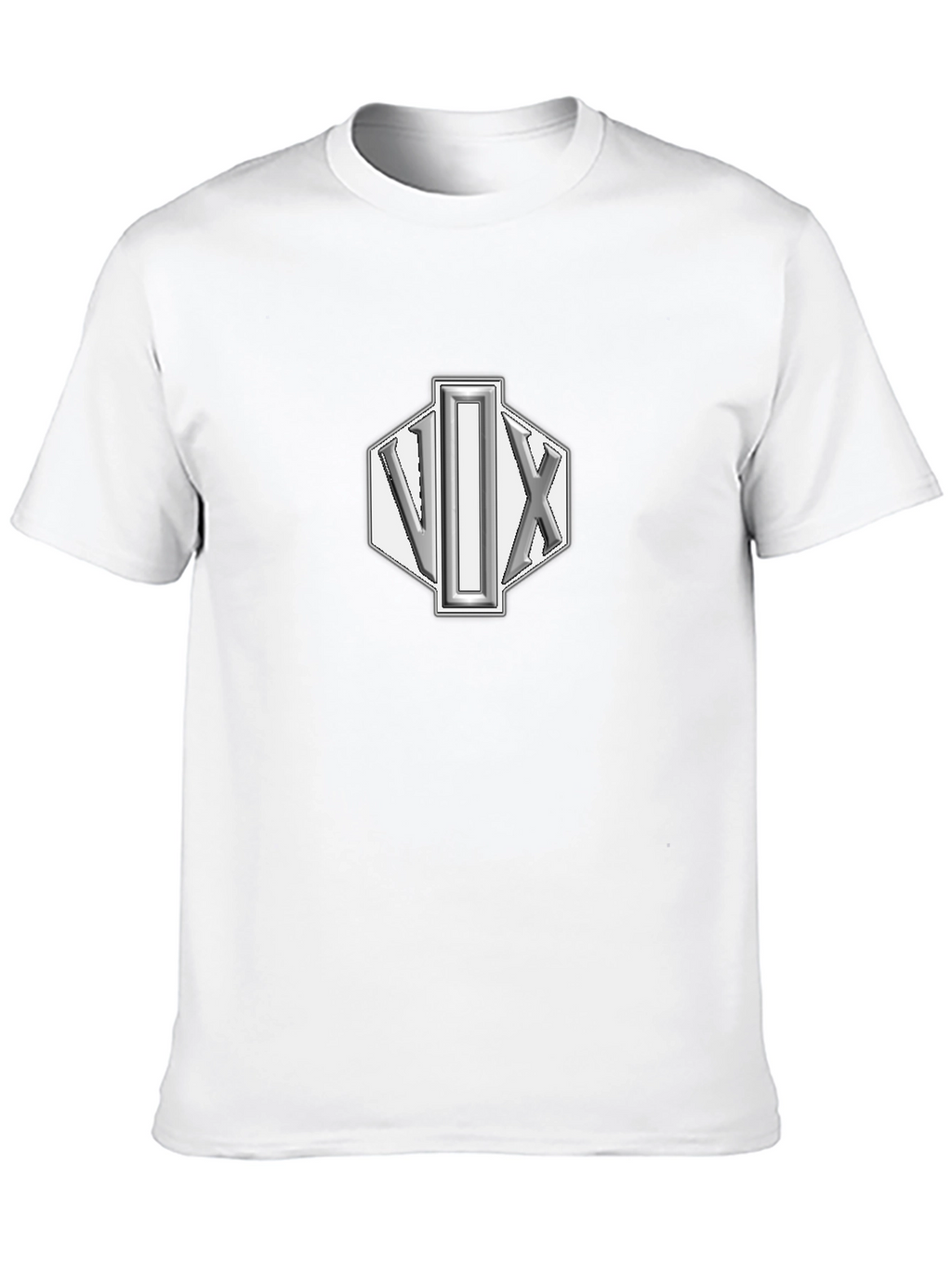VIX Geometric Logo Black T-Shirt