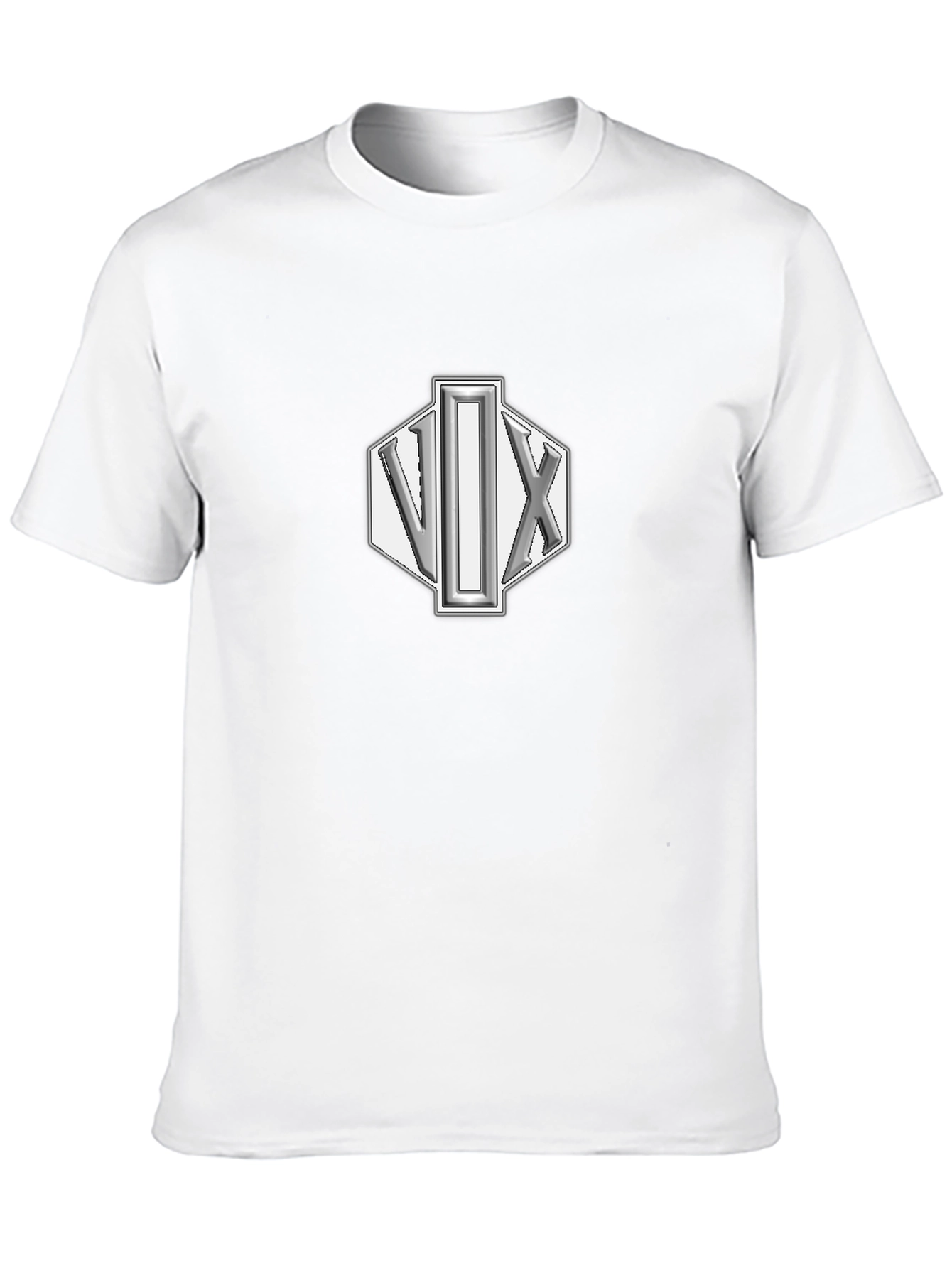 VIX Geometric Logo Black T-Shirt