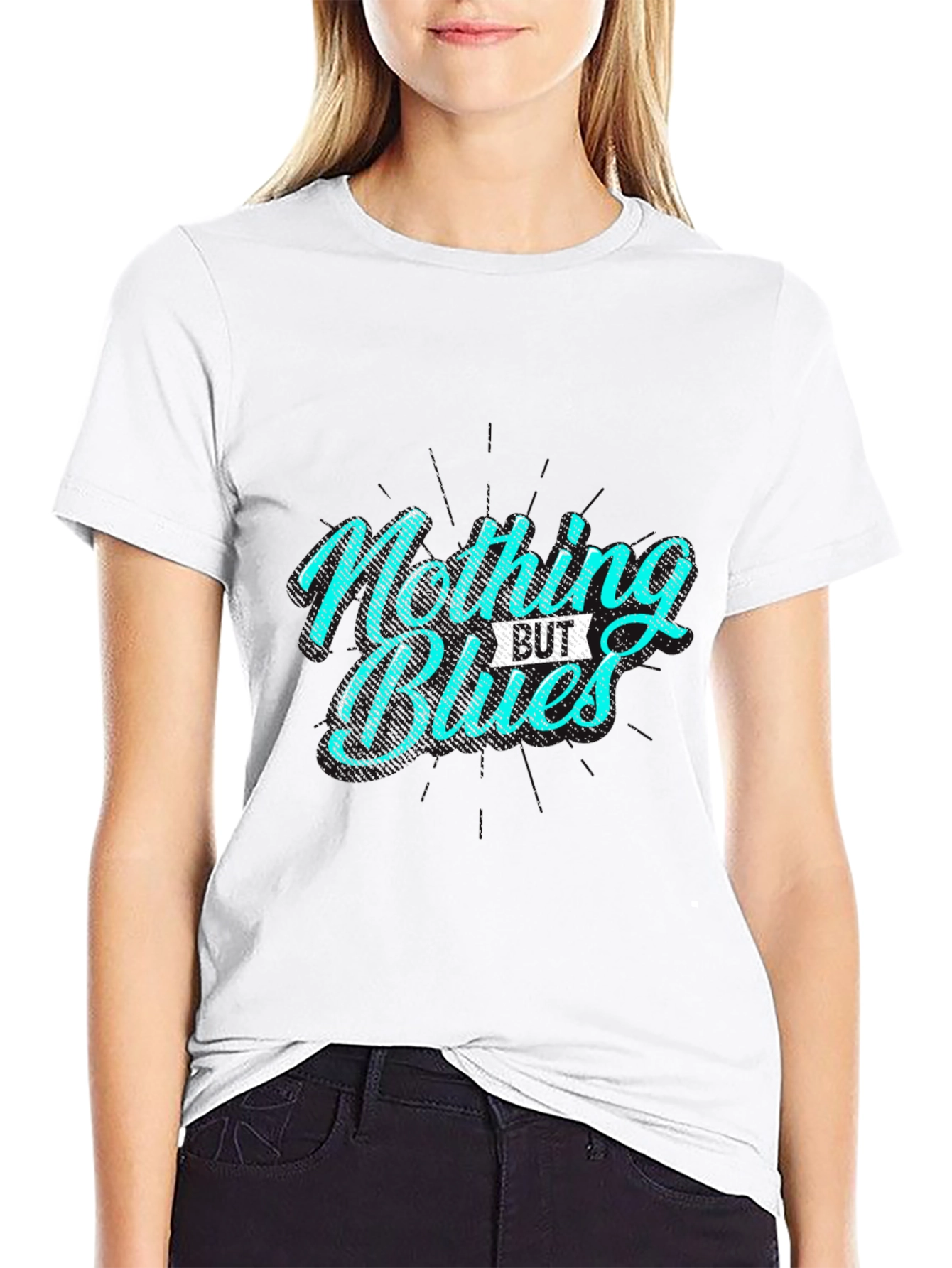 Nothing But Blues Graphic Tee - Black