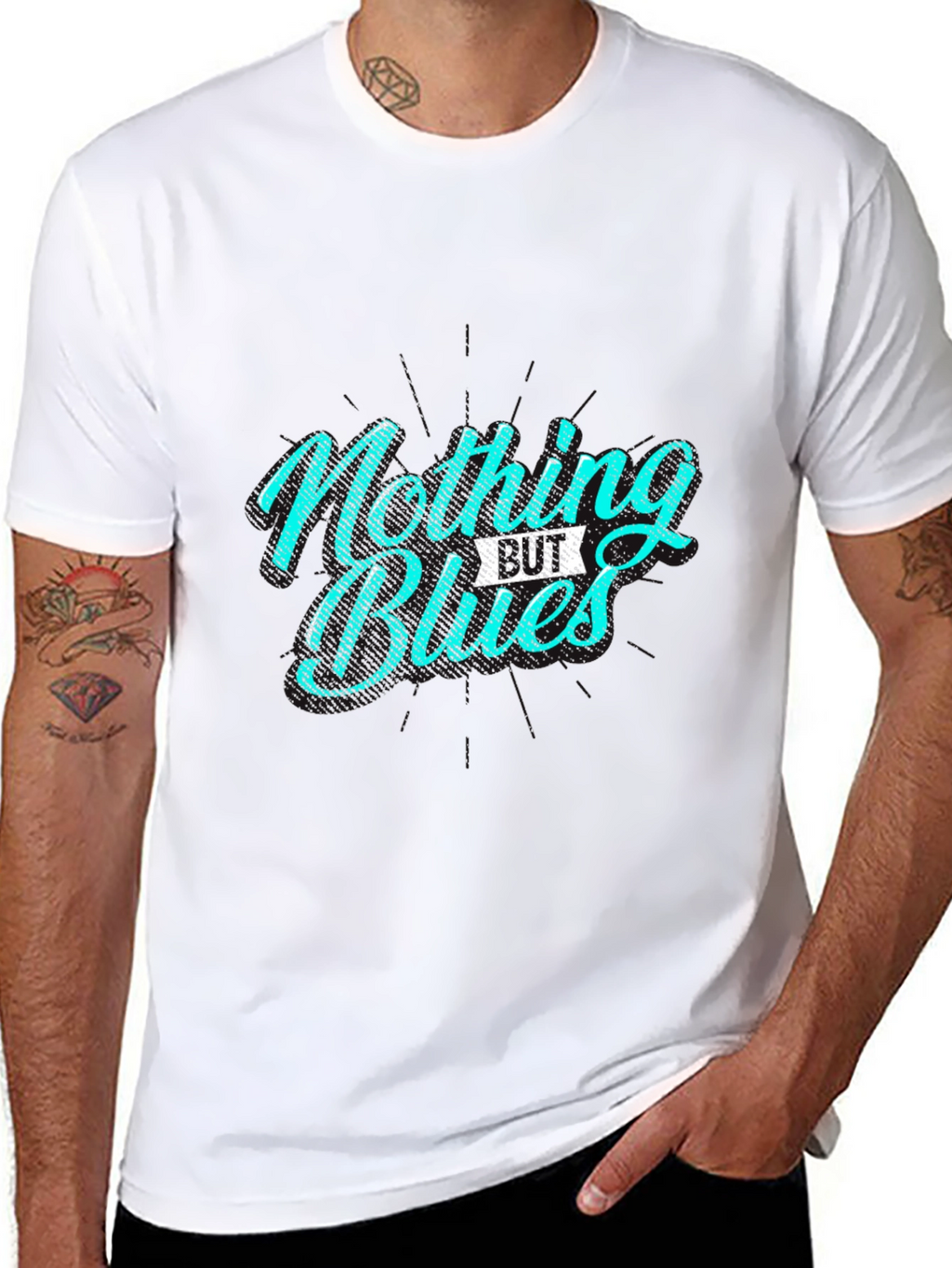 Nothing But Blues Graphic Tee - Black