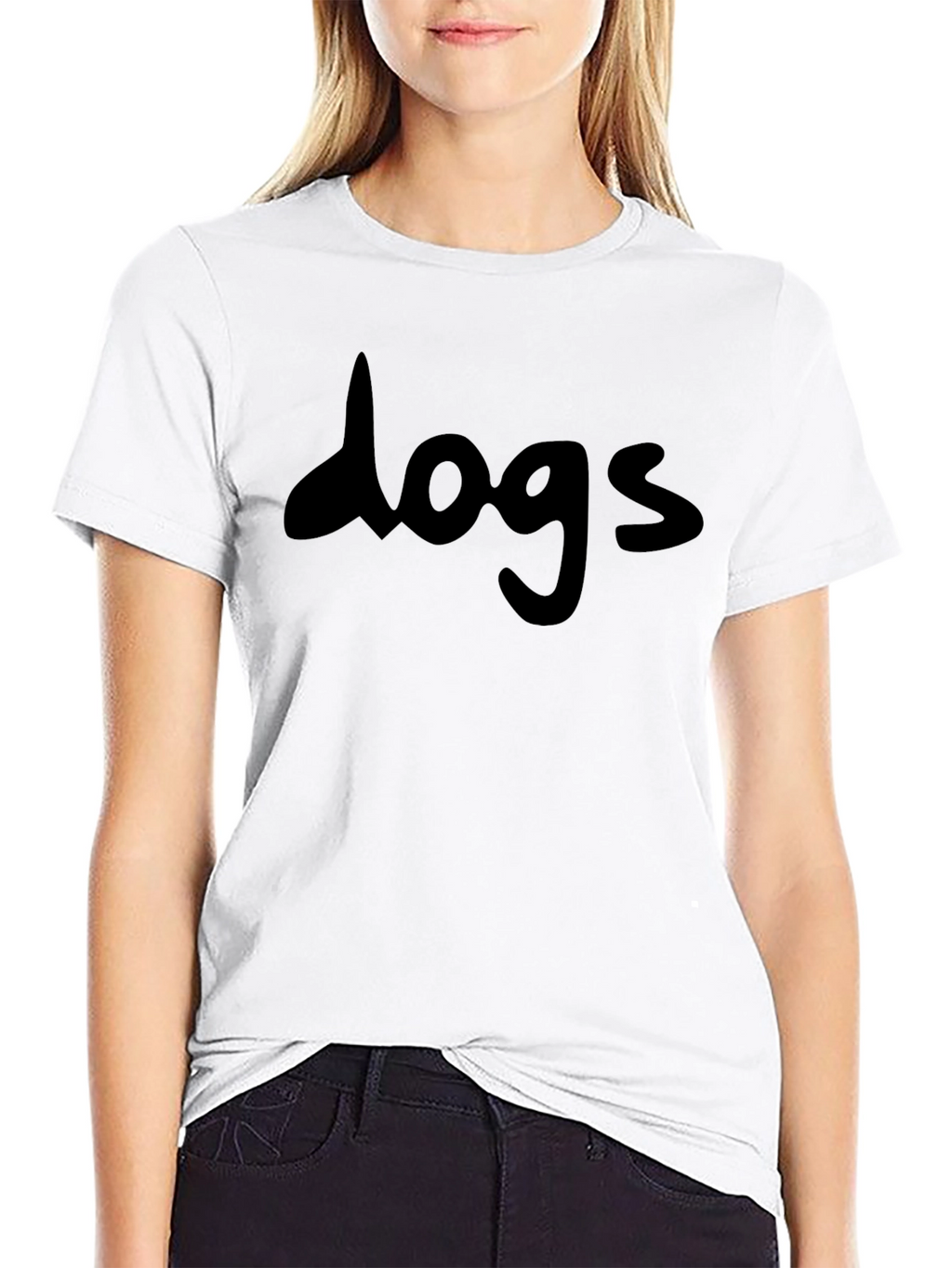 Dogs Black Graphic Tee - Casual Style