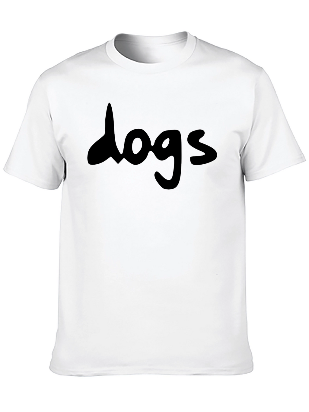 Dogs Black Graphic Tee - Casual Style