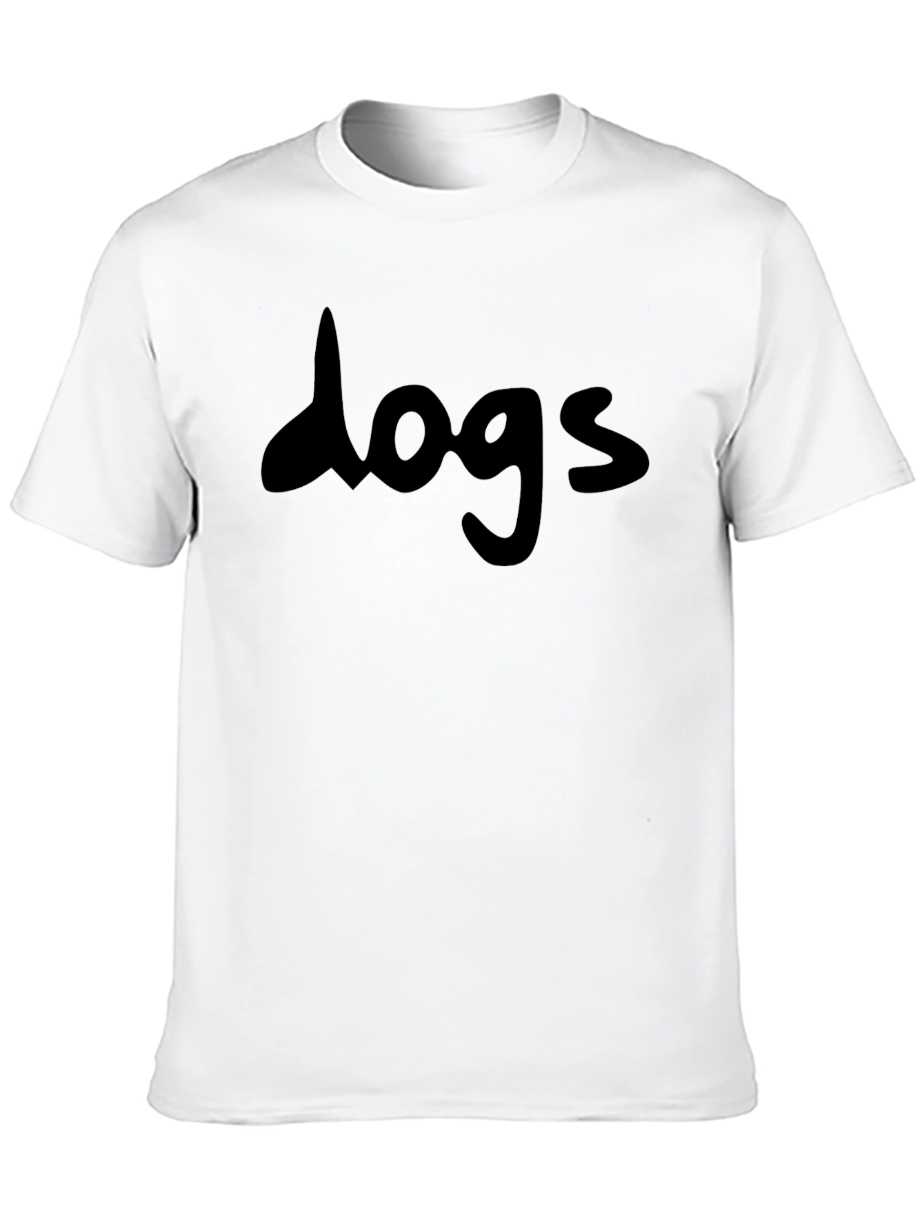 Dogs Black Graphic Tee - Casual Style