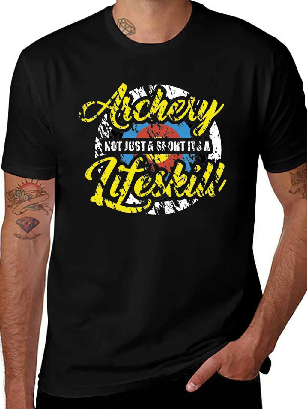 Archery Lifeskill Graphic T-Shirt - Black