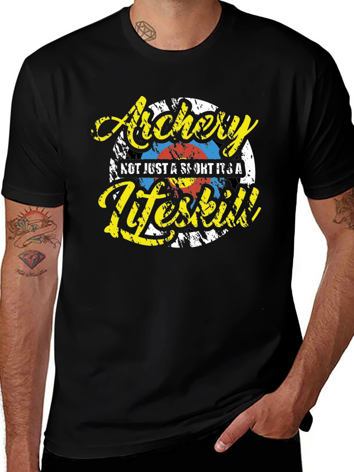 Archery Lifeskill Graphic T-Shirt - Black