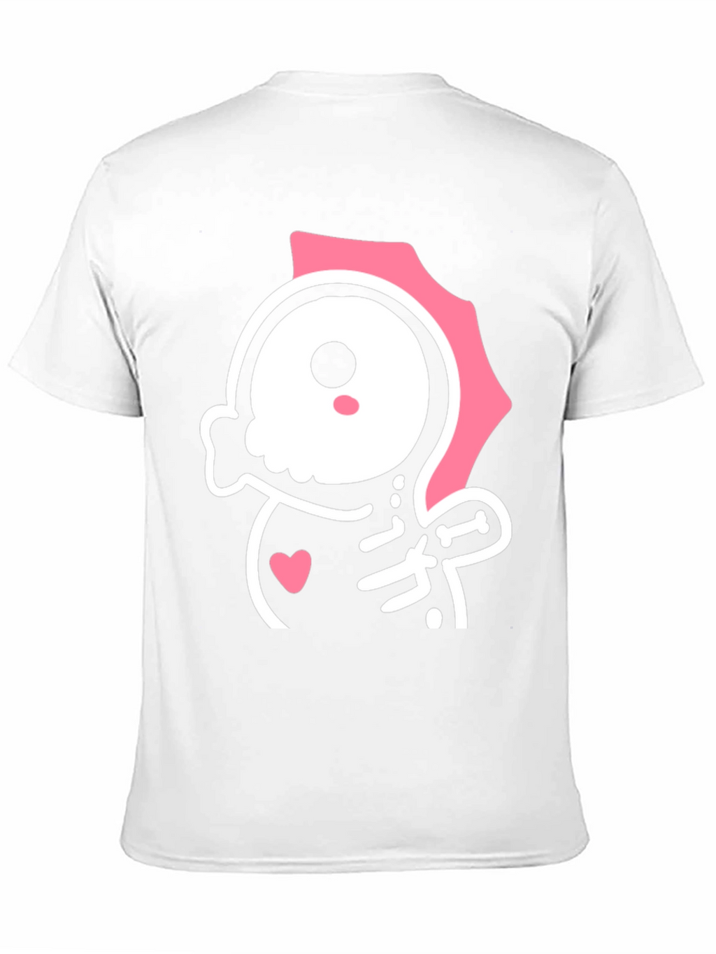 Cute Kawaii Skull T-Shirt - Pink and Black