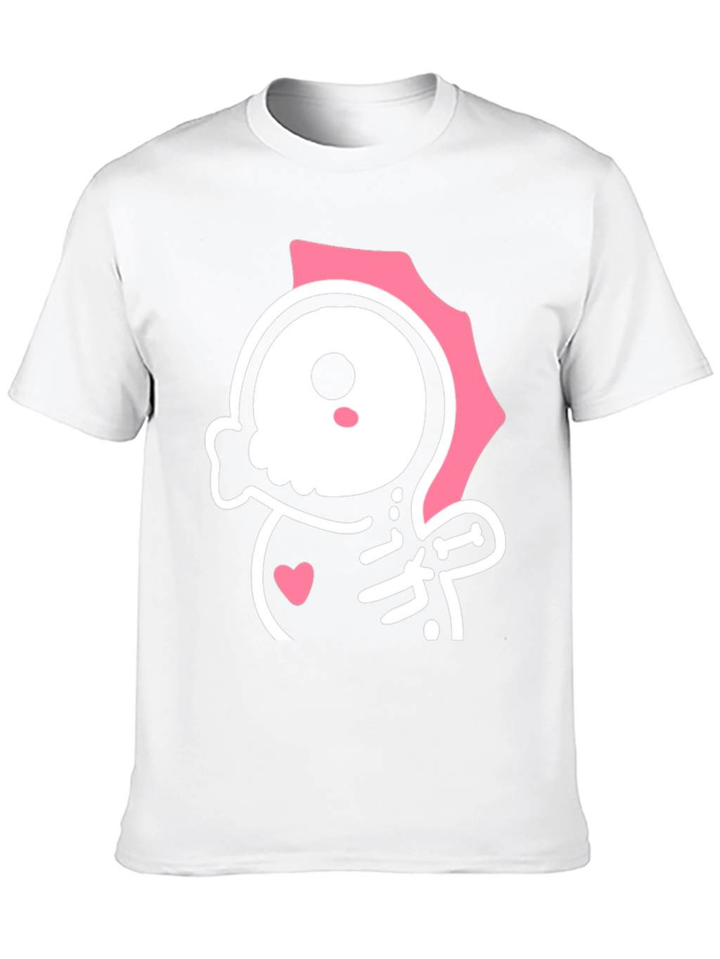 Cute Kawaii Skull T-Shirt - Pink and Black