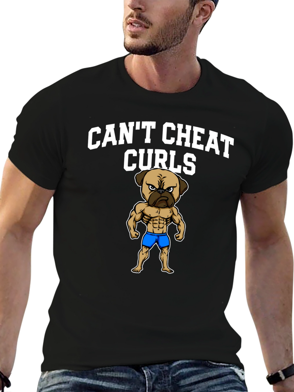 Cant Cheat Curls Pug T-Shirt