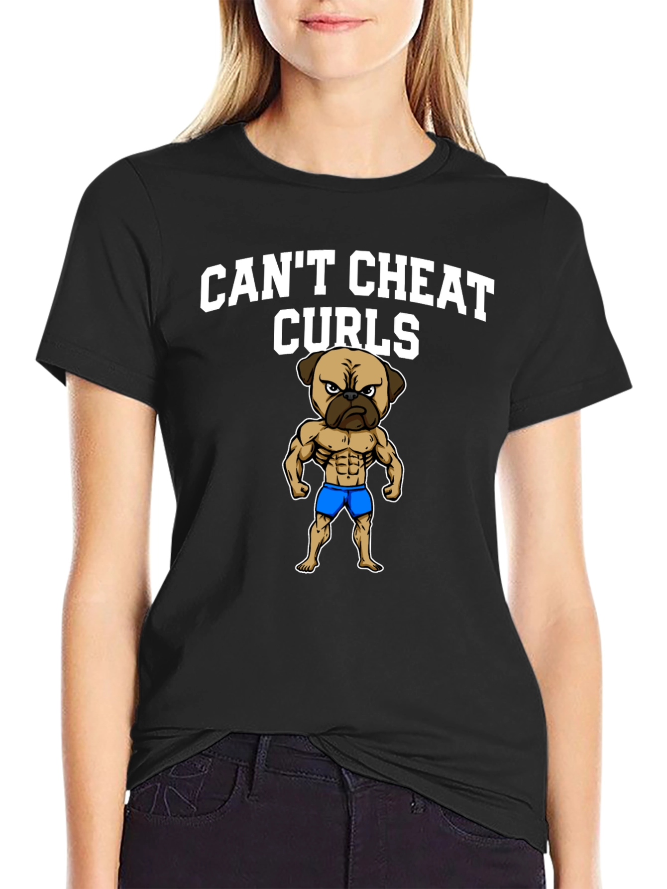 Cant Cheat Curls Pug T-Shirt