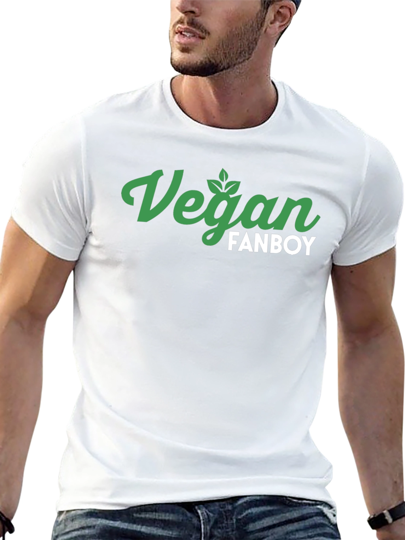 Vegan Fanboy Graphic T-Shirt - Black