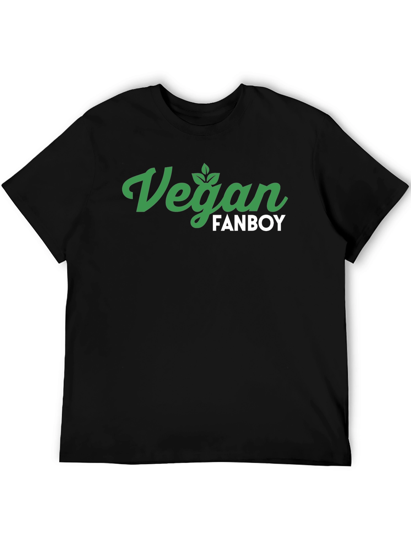 Vegan Fanboy Graphic T-Shirt - Black