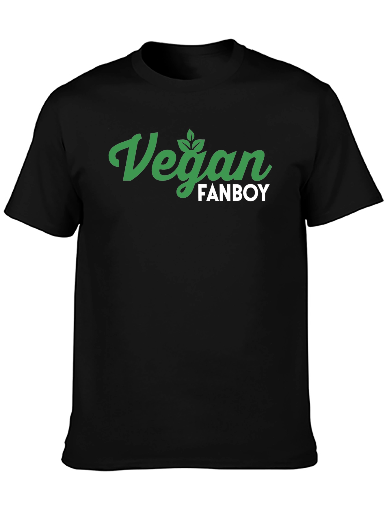 Vegan Fanboy Graphic T-Shirt - Black