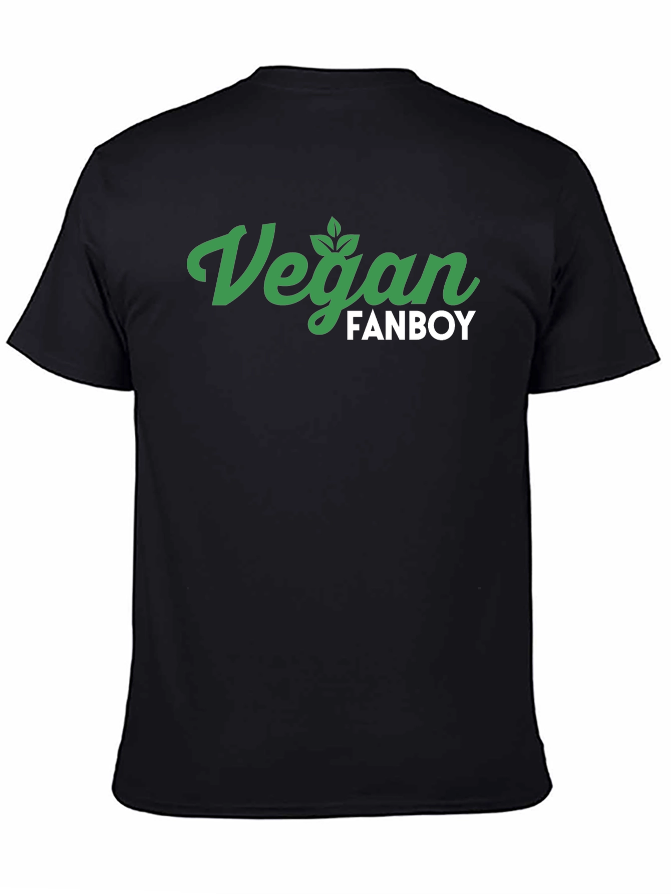 Vegan Fanboy Graphic T-Shirt - Black