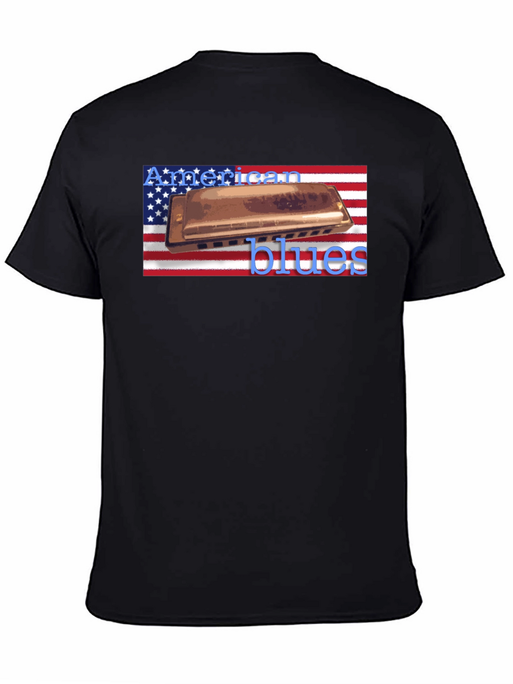 American Blues Harmonica T-Shirt