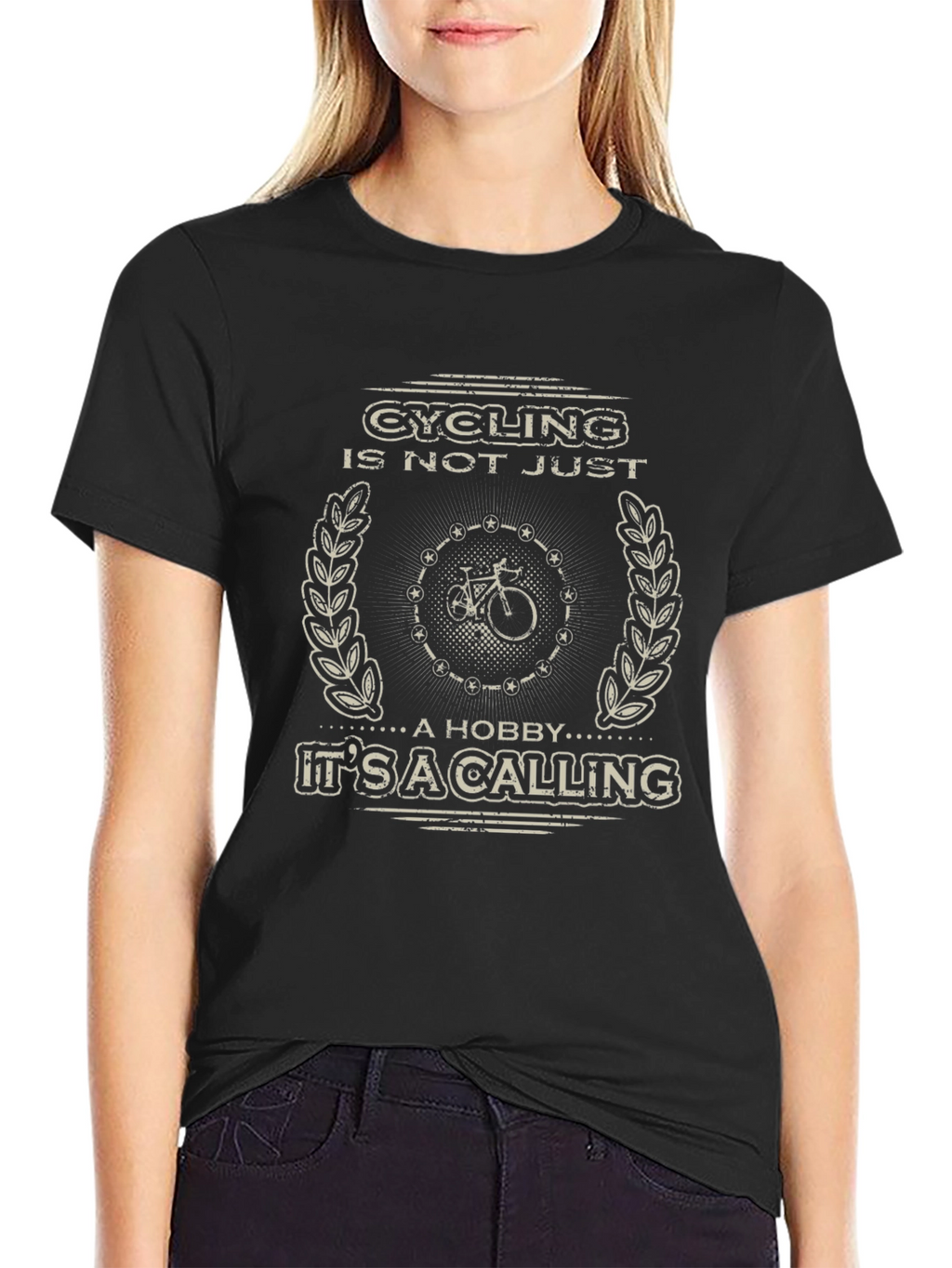 Cycling Is A Calling Black T-Shirt