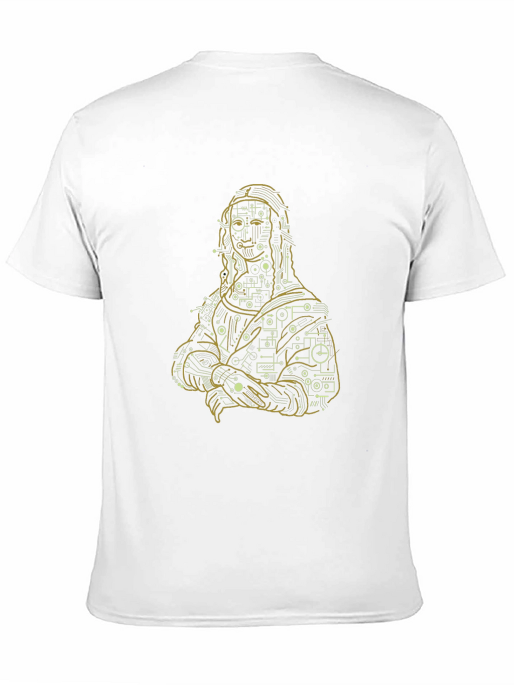 Mona Lisa Tech Circuit T-Shirt - Black