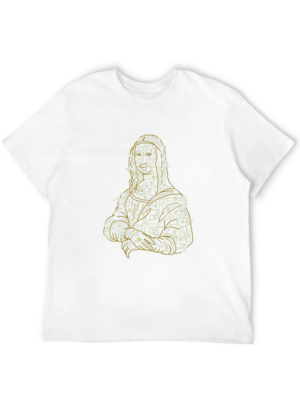 Mona Lisa Tech Circuit T-Shirt - Black