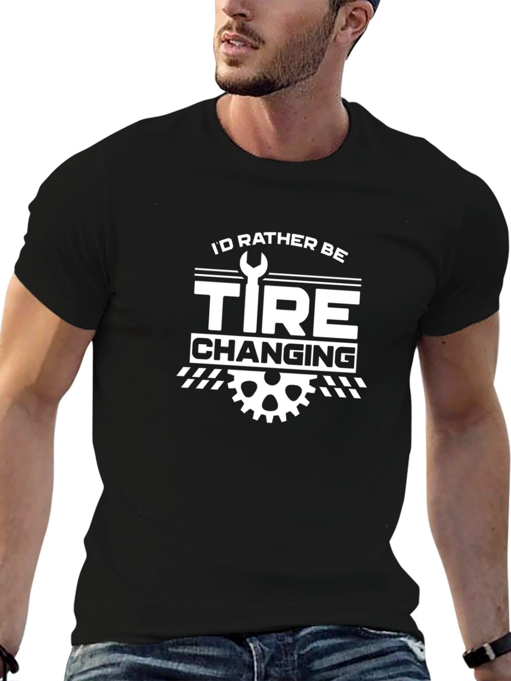 Id Rather Be Tire Changing T-Shirt