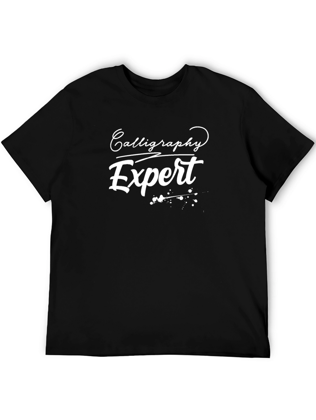 Calligraphy Expert Graphic T-Shirt - Black
