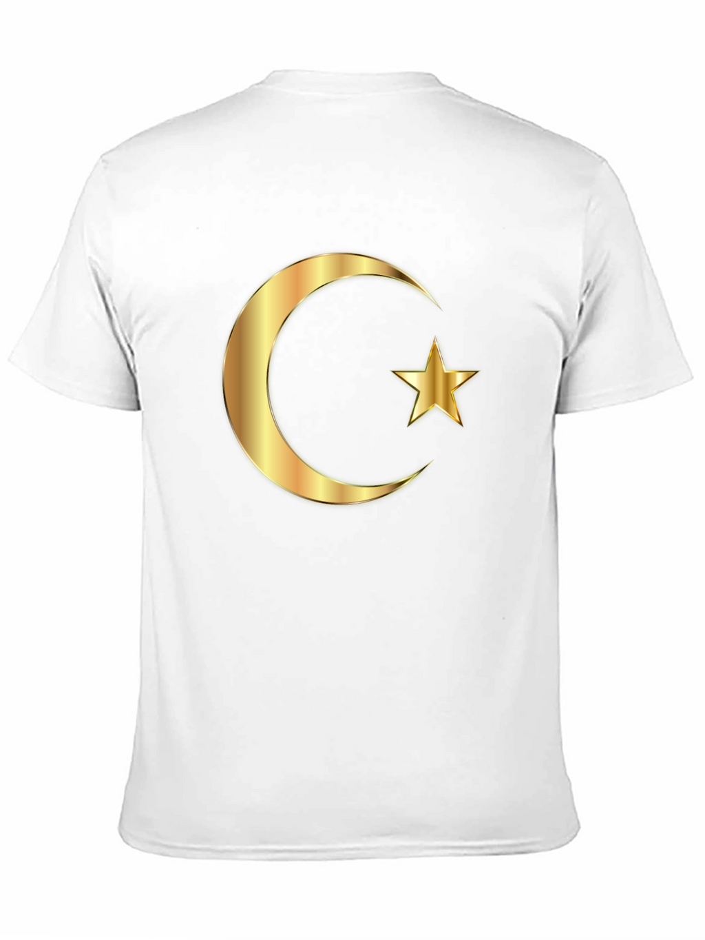 Crescent Moon & Star Graphic Black T-Shirt