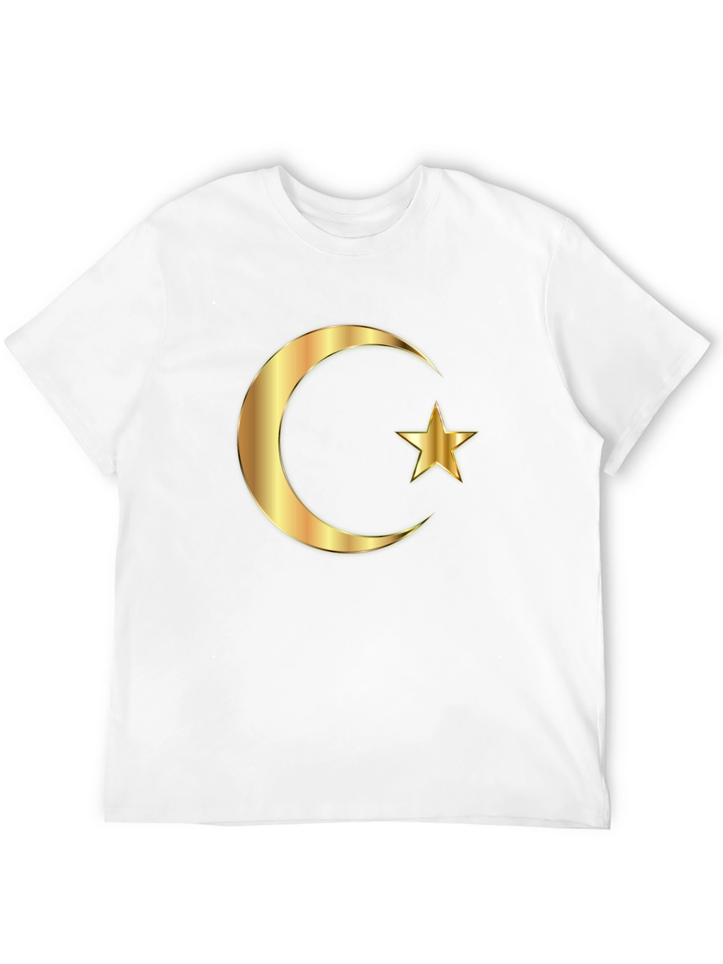 Crescent Moon & Star Graphic Black T-Shirt