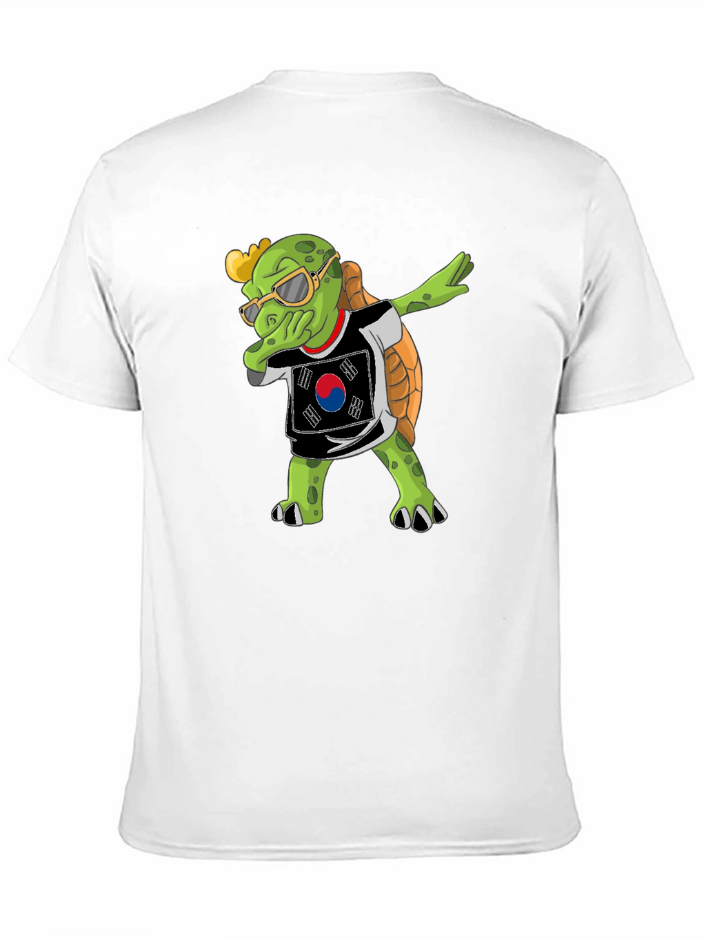 Dabbing Turtle South Korea Flag T-Shirt