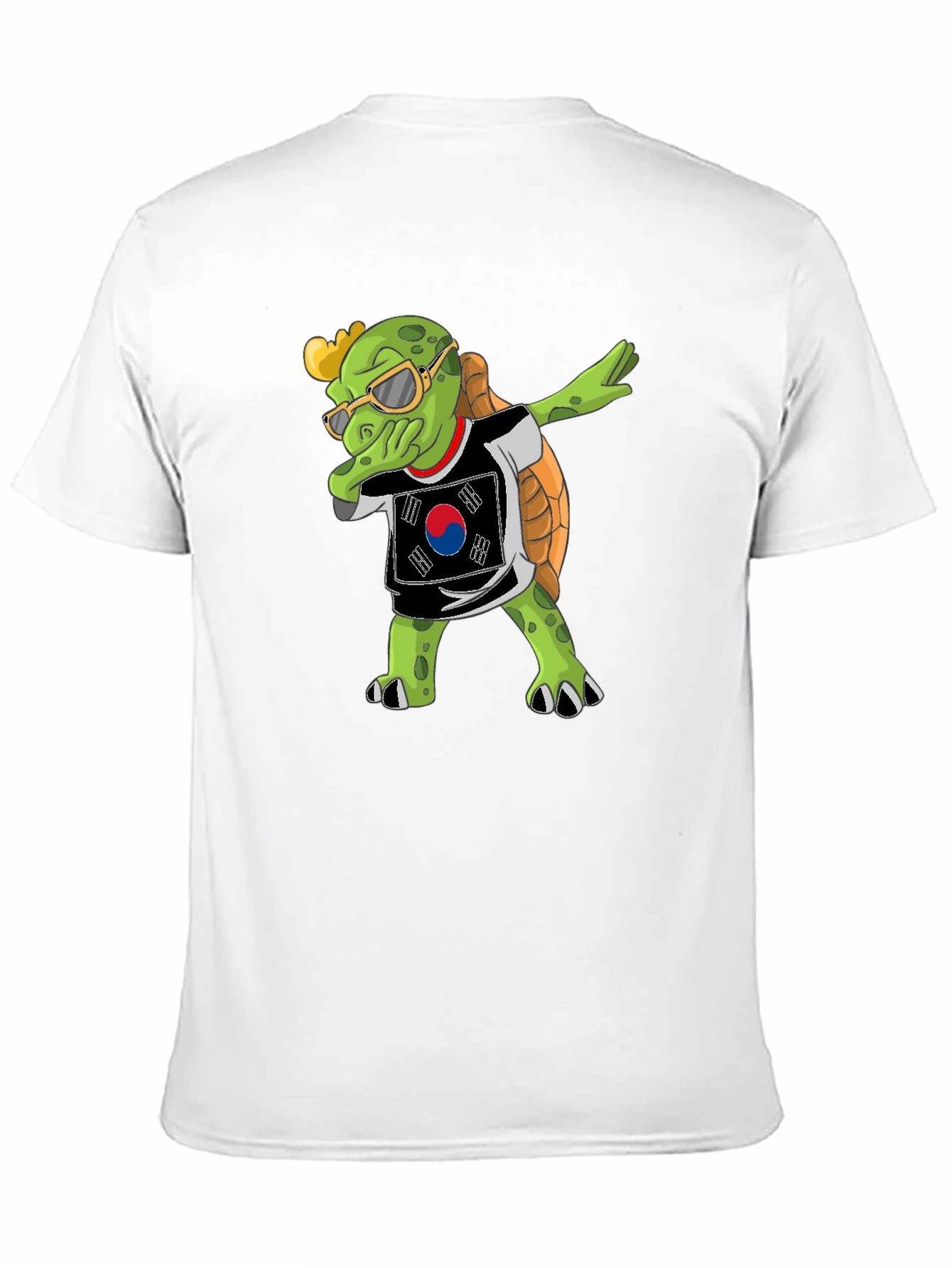 Dabbing Turtle South Korea Flag T-Shirt