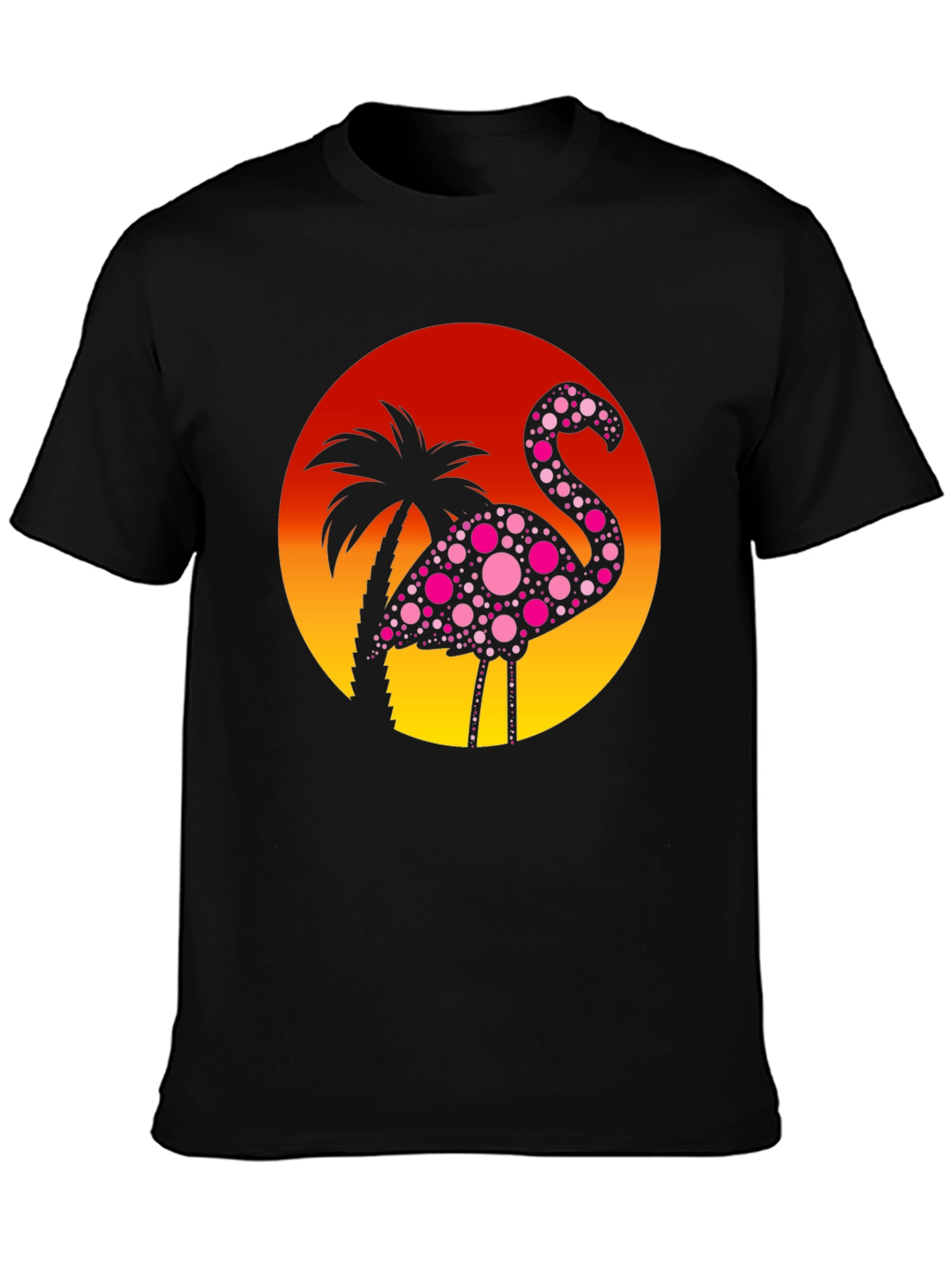 Tropical Flamingo Graphic T-Shirt