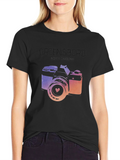 Greensboro NC Camera Graphic Tee - Black