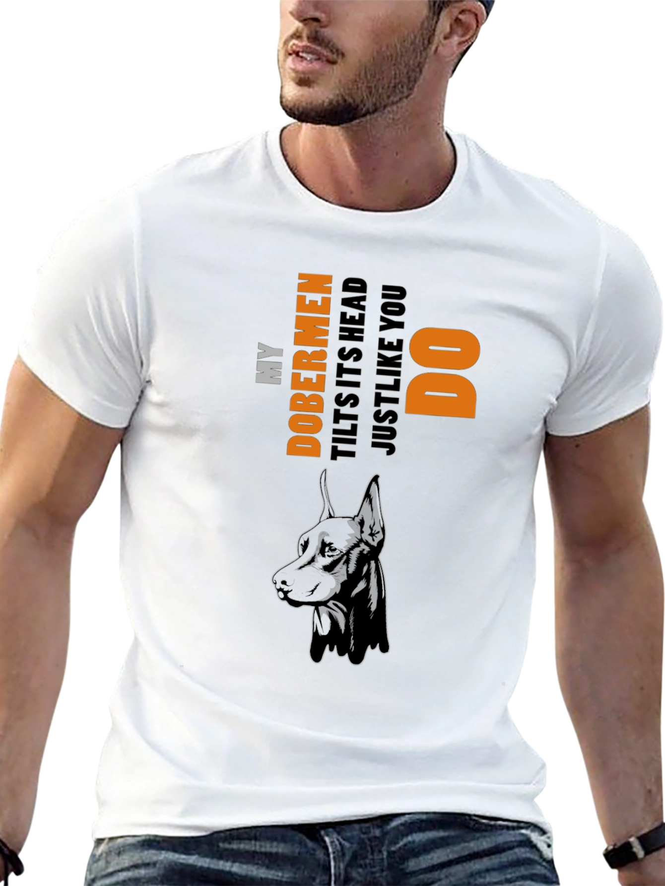 Doberman Dog T-Shirt - Mens Graphic Tee