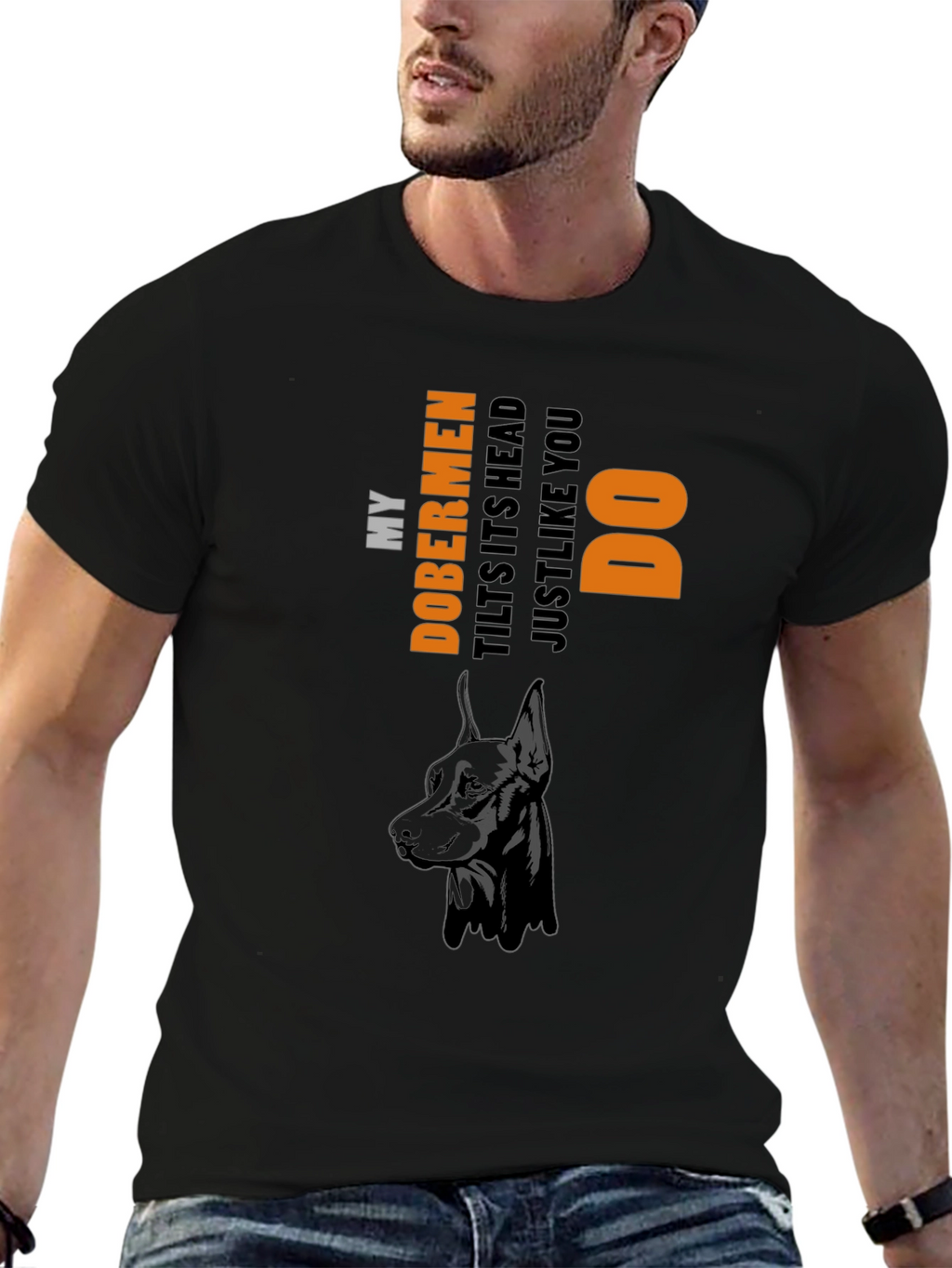 Doberman Dog T-Shirt - Mens Graphic Tee