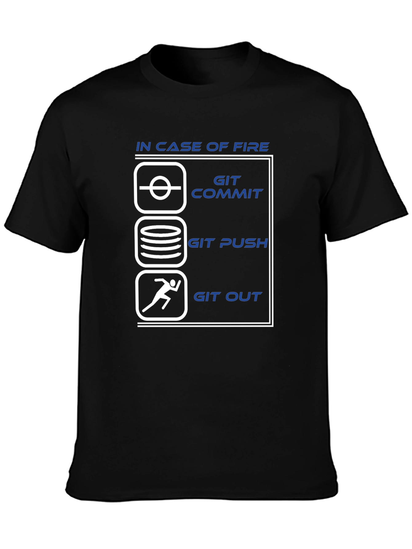 Funny Programmer T-Shirt - Git Commit Push Out!