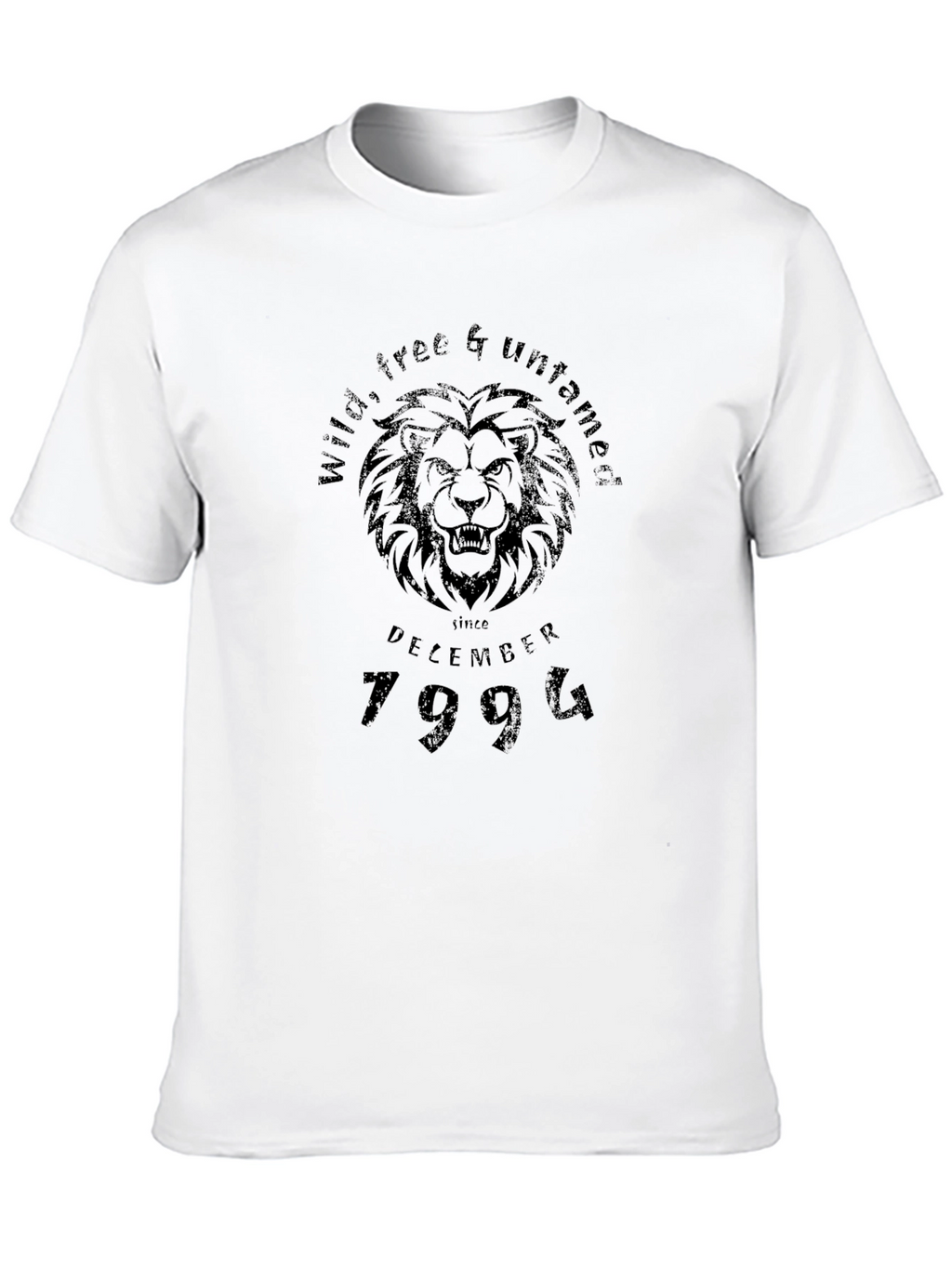 Wild Free Untamed Since December 1994 Black T-Shirt