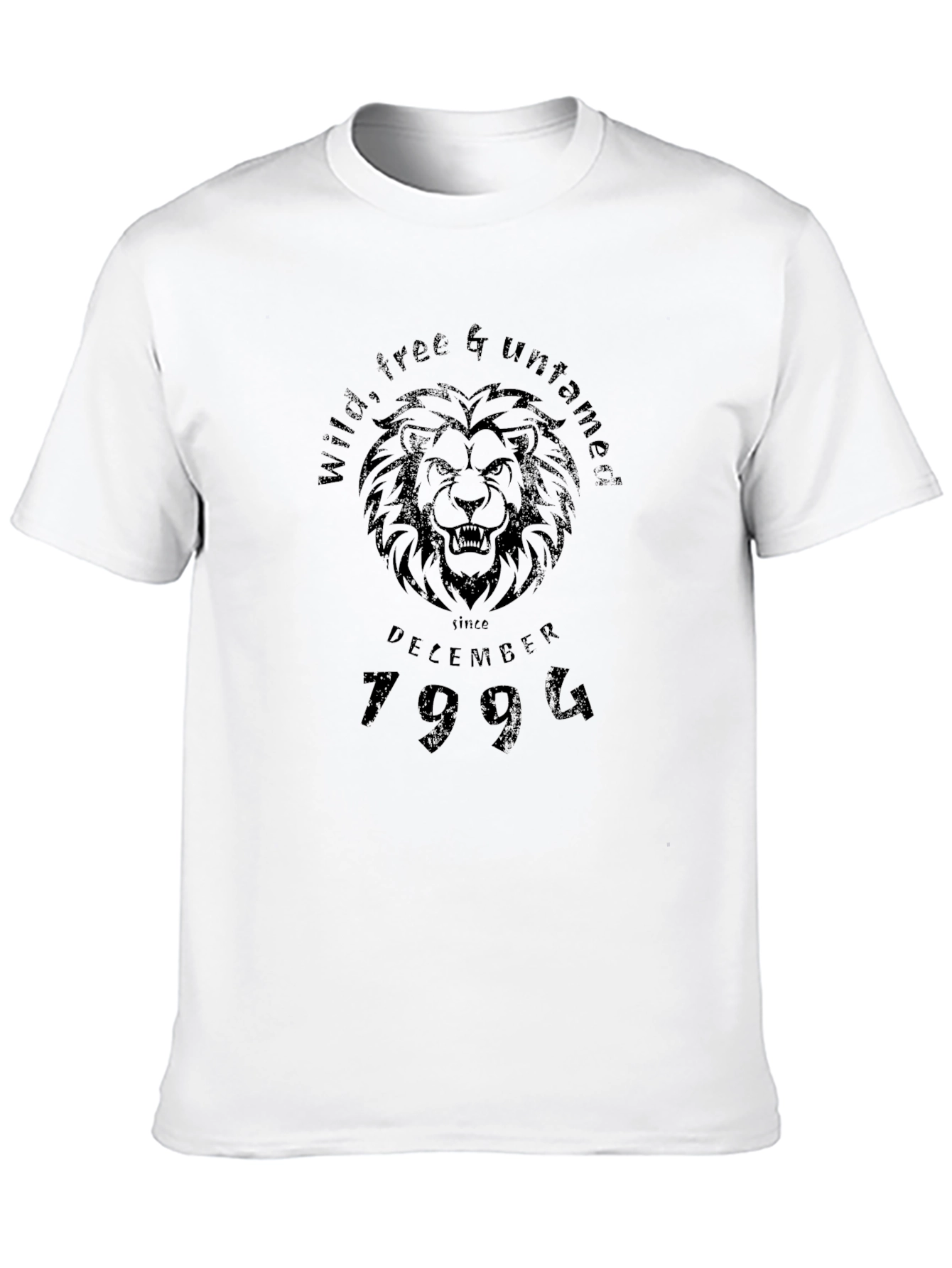 Wild Free Untamed Since December 1994 Black T-Shirt