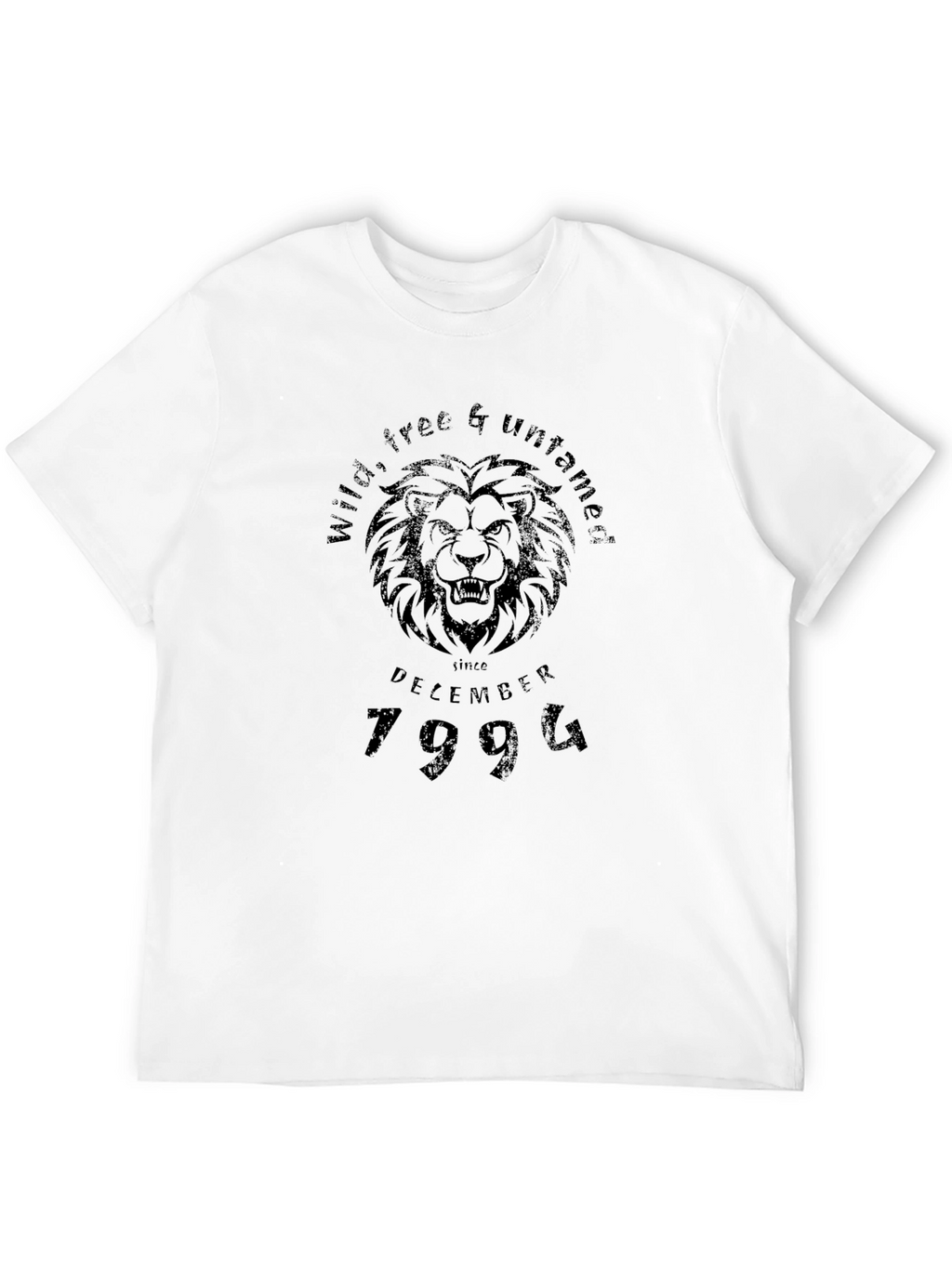 Wild Free Untamed Since December 1994 Black T-Shirt