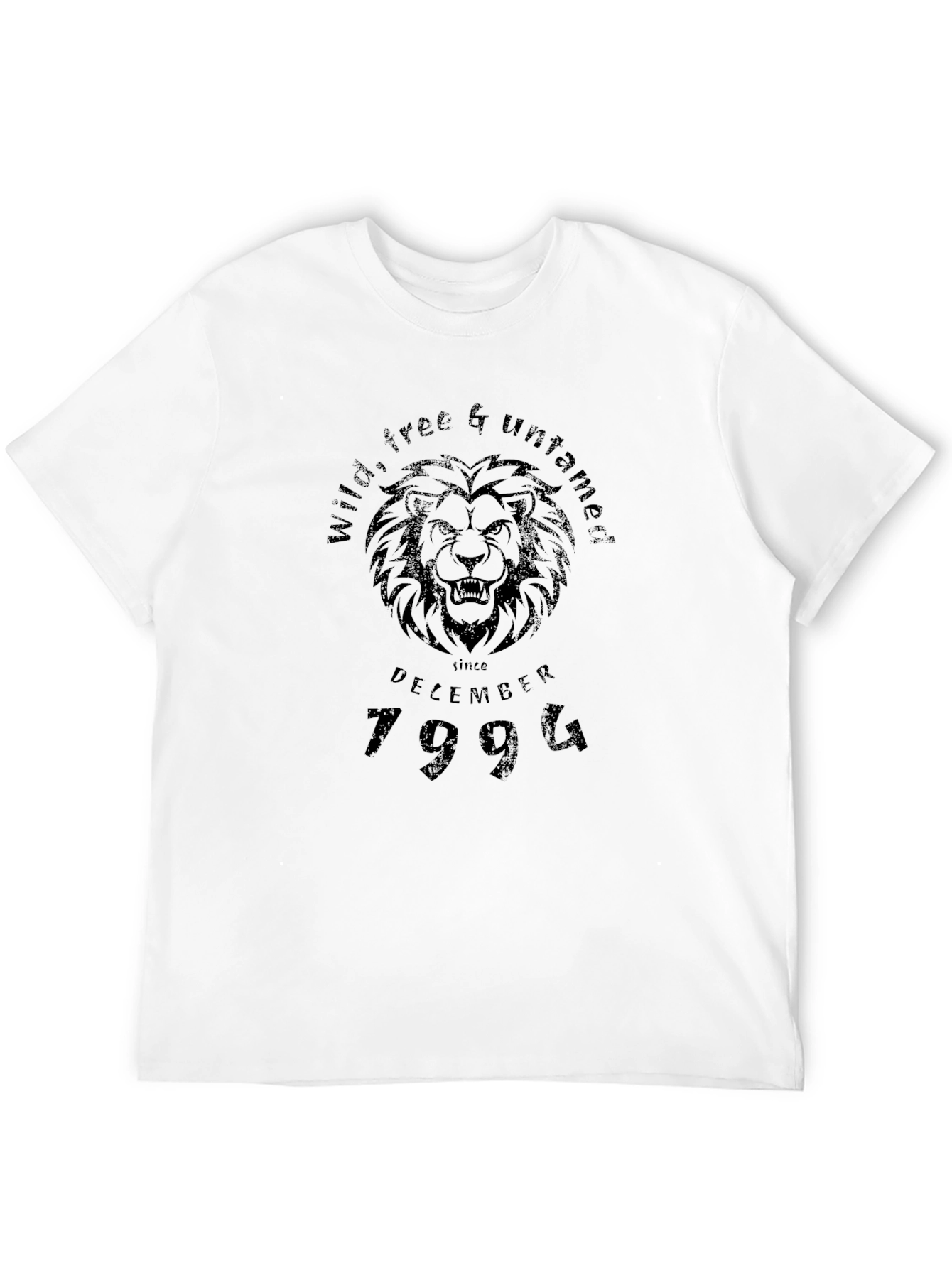 Wild Free Untamed Since December 1994 Black T-Shirt