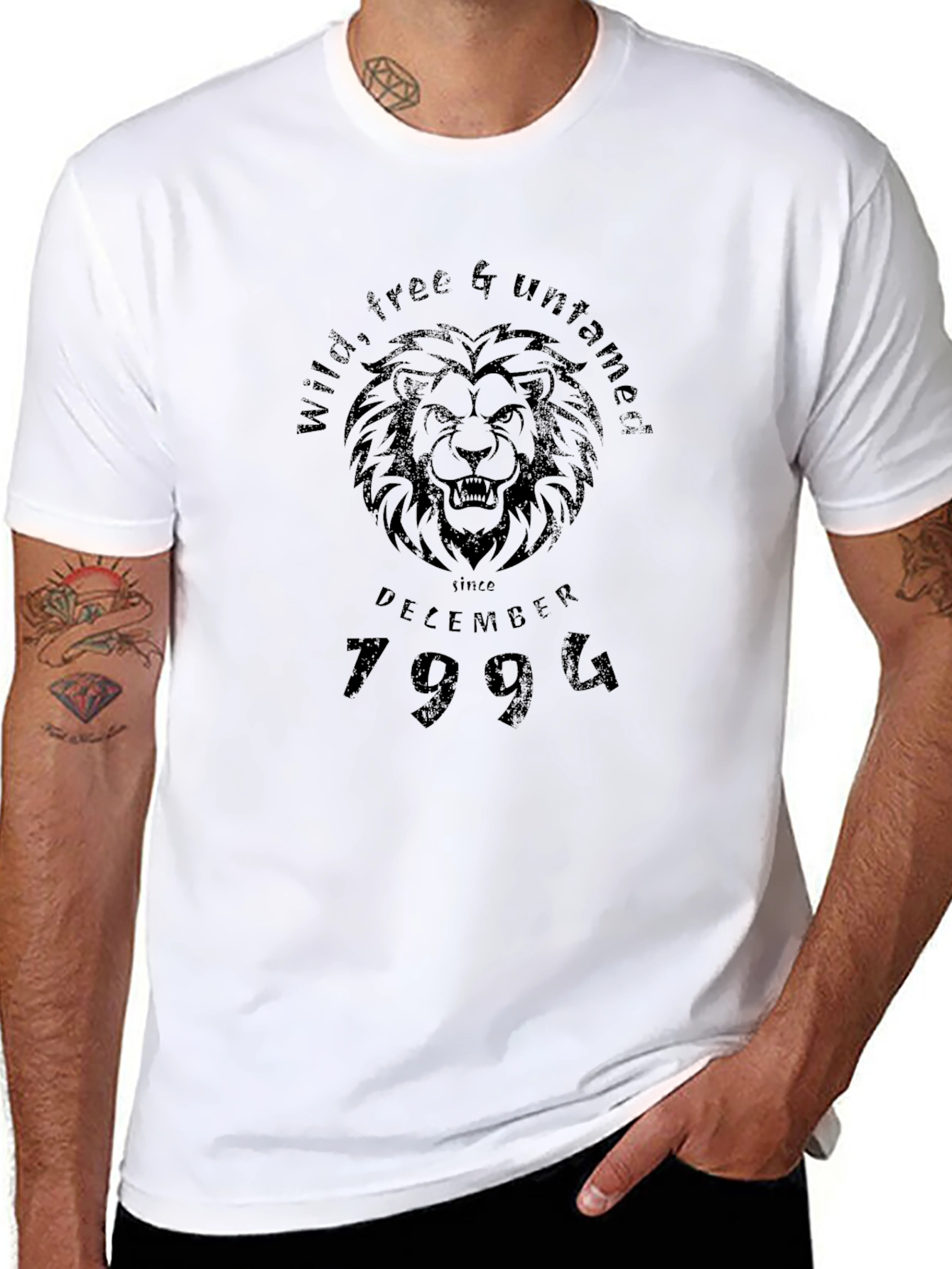 Wild Free Untamed Since December 1994 Black T-Shirt